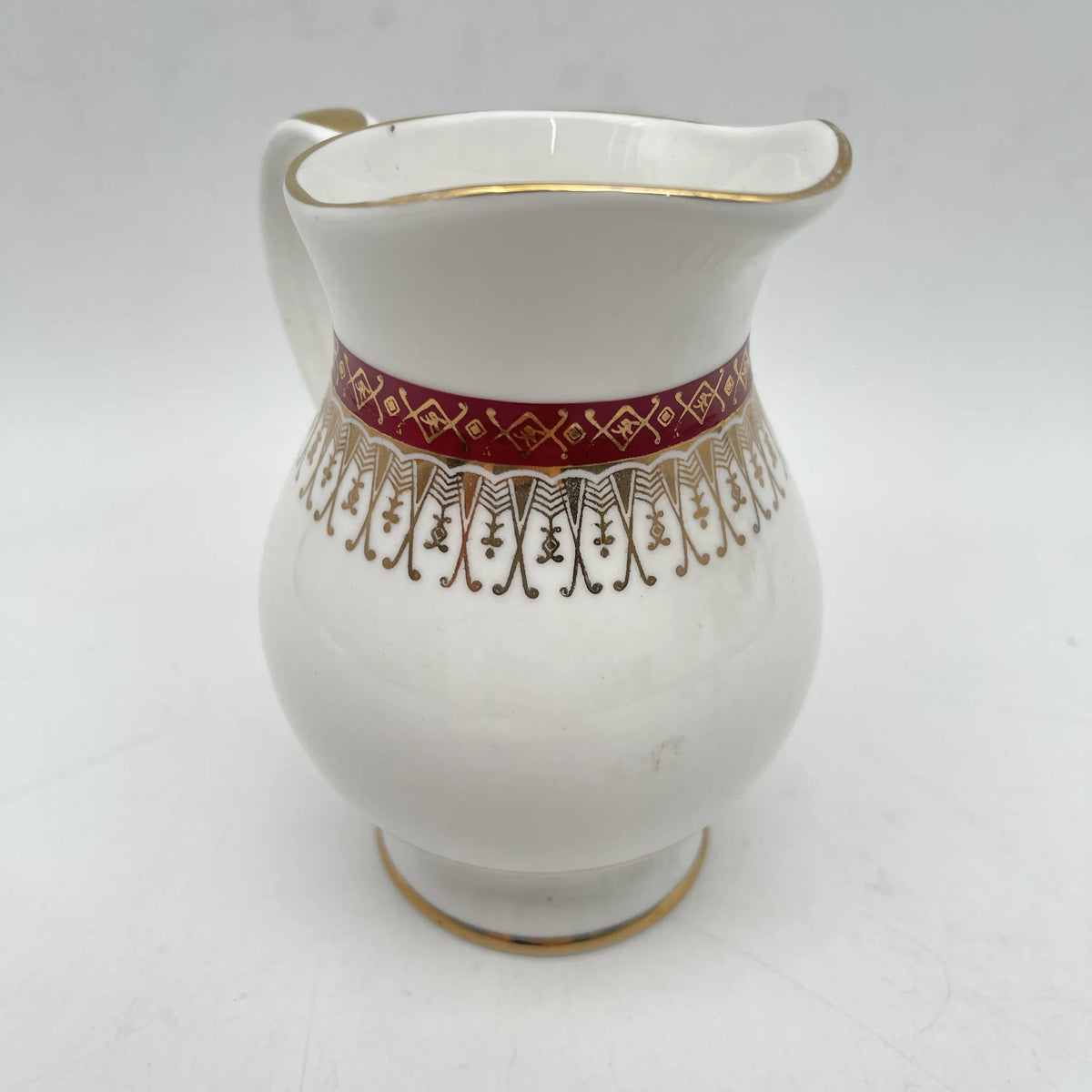 Royal Grafton /奶油/ Majestic / 20c中期/ Fine Bone China /英国/金彩，阿拉伯风格，酒红色，西式餐具，下午茶/ [复古]