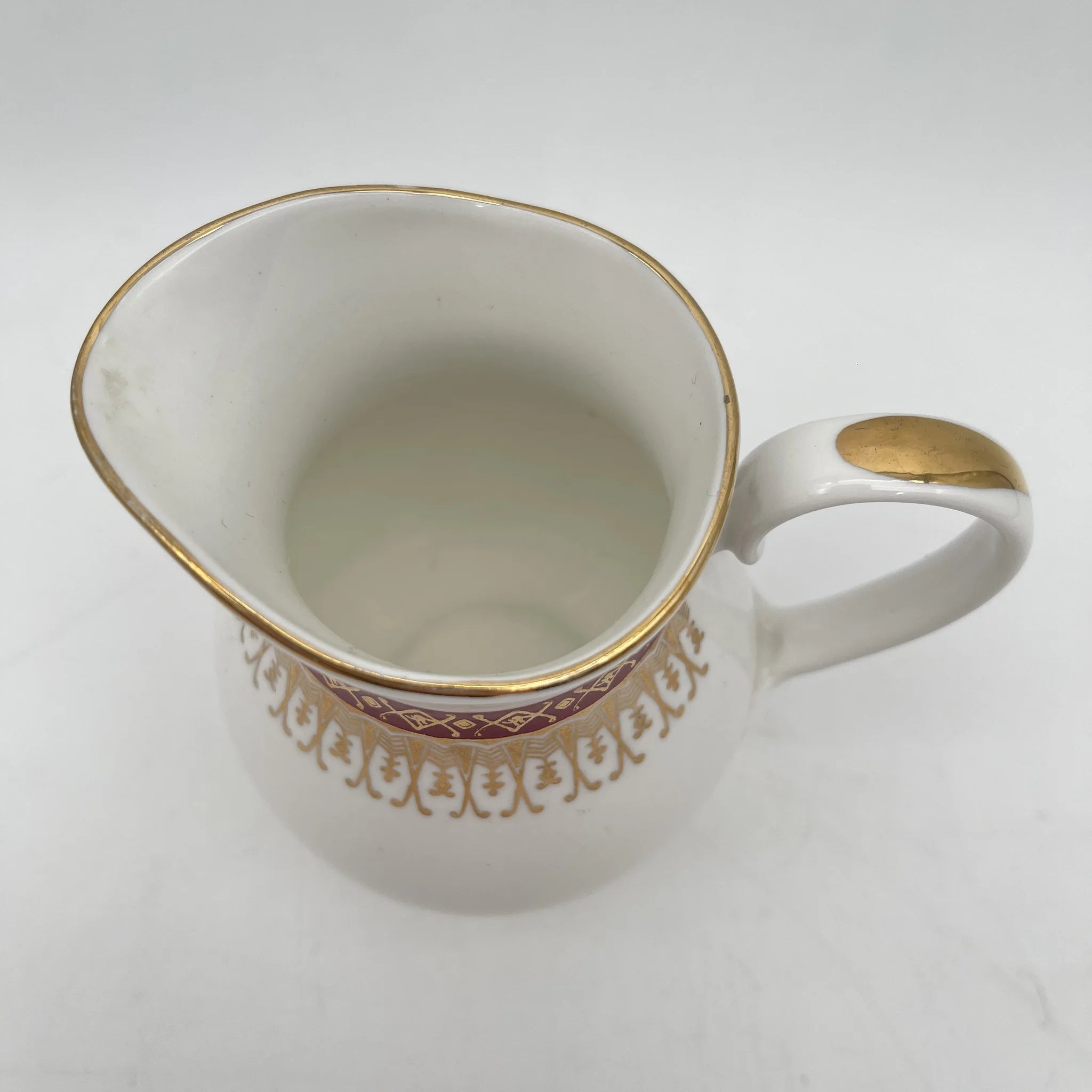 Royal Grafton /奶油/ Majestic / 20c中期/ Fine Bone China /英国/金彩，阿拉伯风格，酒红色，西式餐具，下午茶/ [复古]
