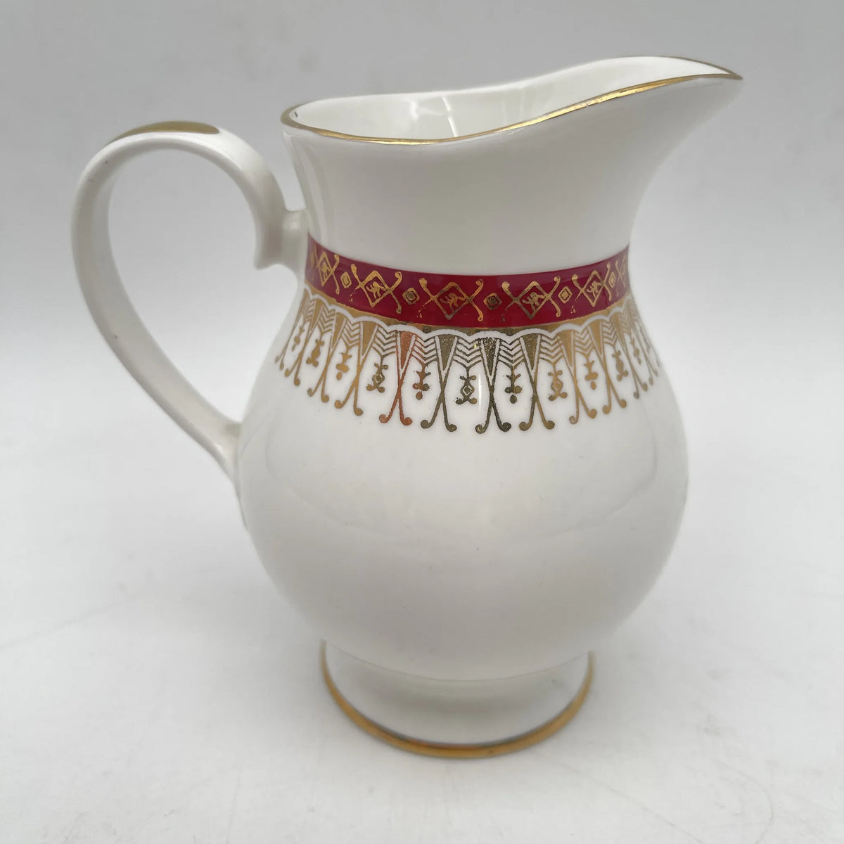 Royal Grafton /奶油/ Majestic / 20c中期/ Fine Bone China /英国/金彩，阿拉伯风格，酒红色，西式餐具，下午茶/ [复古]