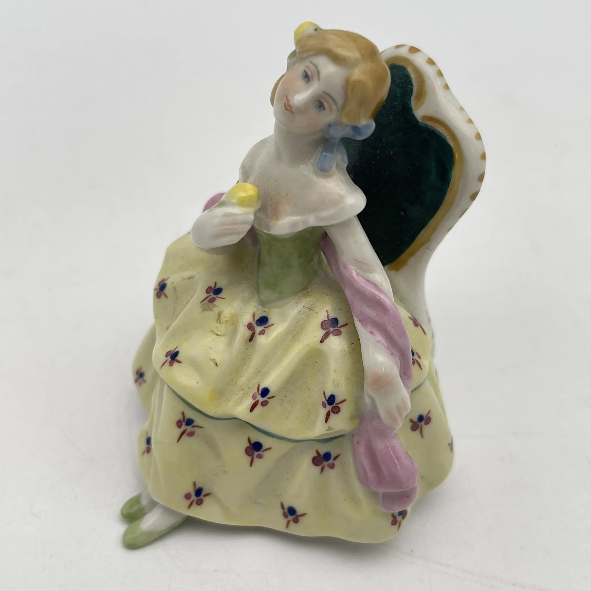 Volkstedt / フィギュリン(陶磁器人形)2P / 20C前中期 / 磁器 / ドイツ / ハンドペイント / [アンティーク]