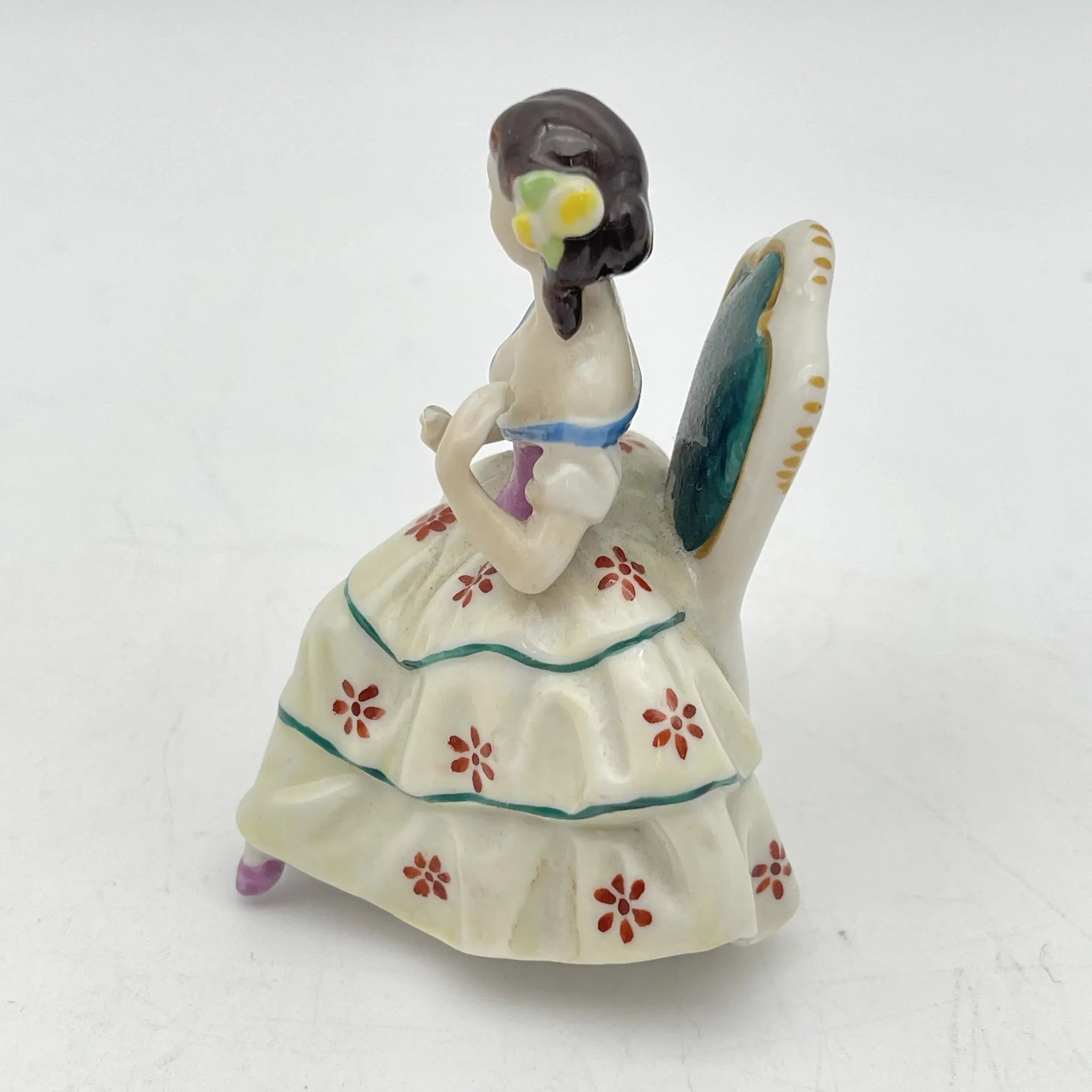 Volkstedt / フィギュリン(陶磁器人形)2P / 20C前中期 / 磁器 / ドイツ / ハンドペイント / [アンティーク]