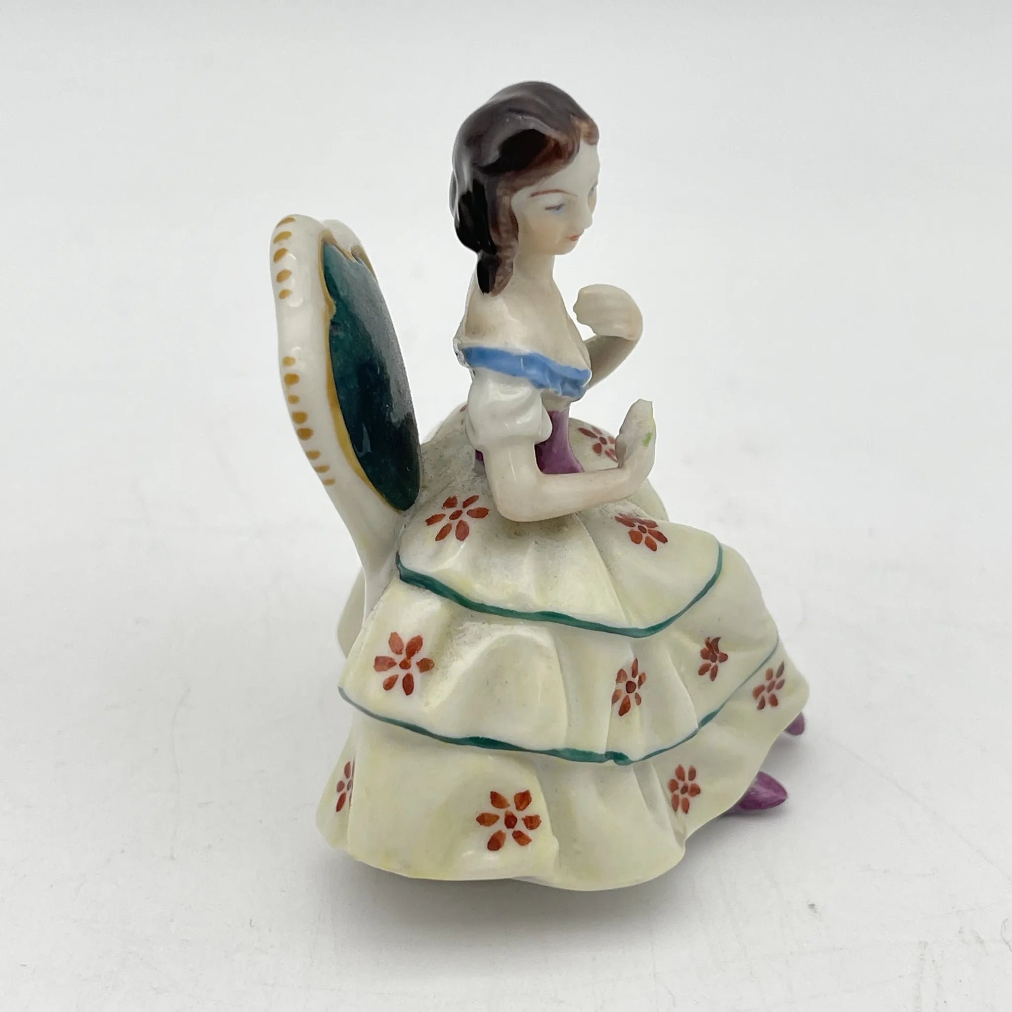 Volkstedt / フィギュリン(陶磁器人形)2P / 20C前中期 / 磁器 / ドイツ / ハンドペイント / [アンティーク]