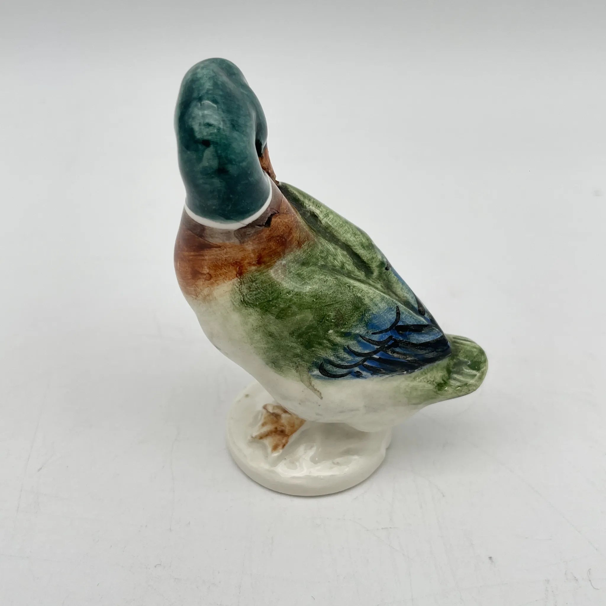 [Vintage] Figurine (ceramic doll) / Royal Dux / Estimated mid-late 20C / Porcelain / Czechoslovakia / Duck