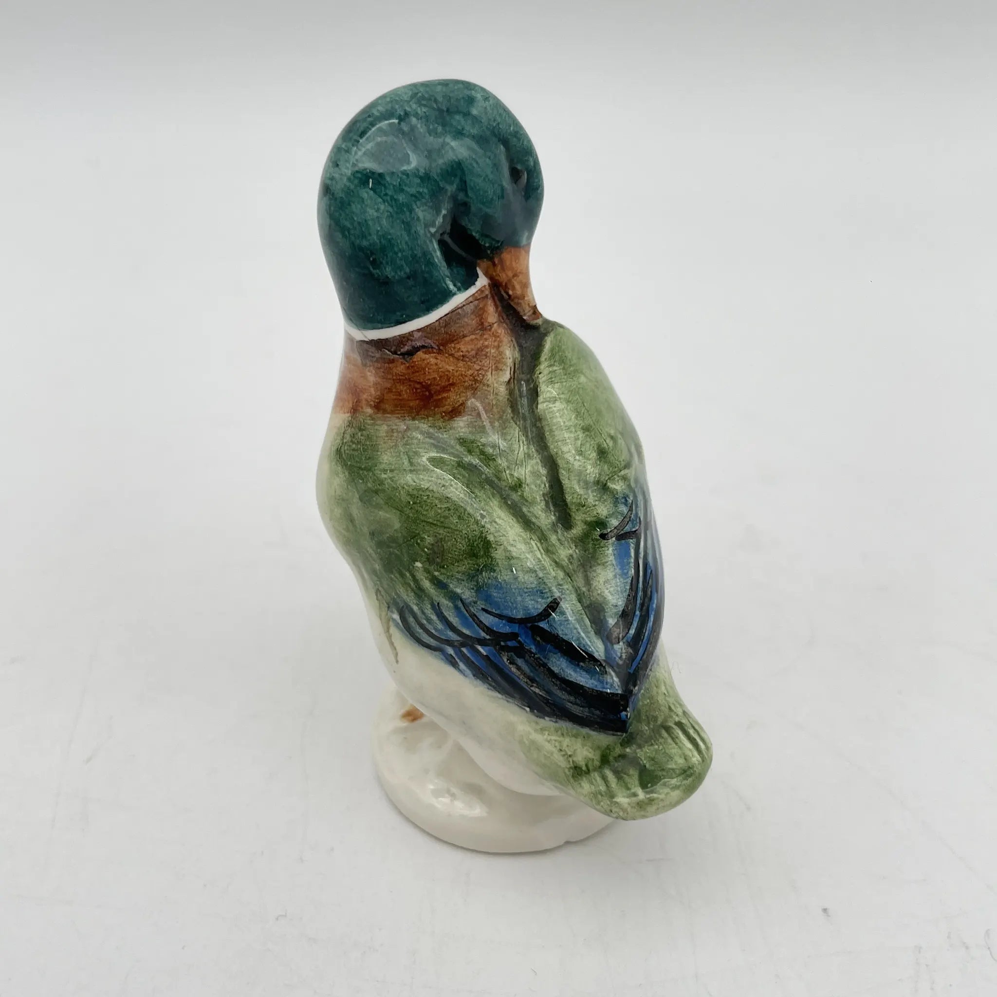 [Vintage] Figurine (ceramic doll) / Royal Dux / Estimated mid-late 20C / Porcelain / Czechoslovakia / Duck