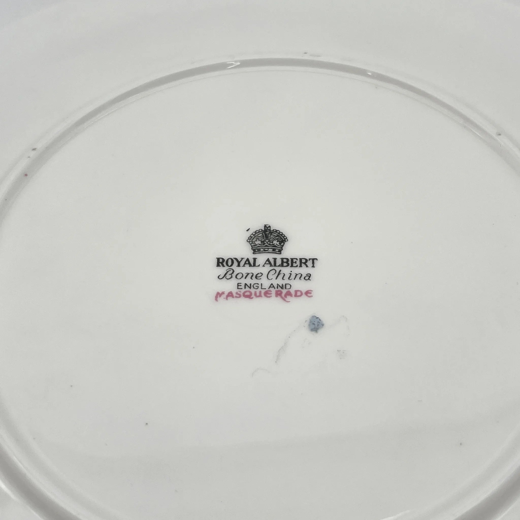 [Vintage] Dinner plate (main plate) / Royal Albert / Masquerade / Estimated mid-20C / Bone China / England / Black Rose