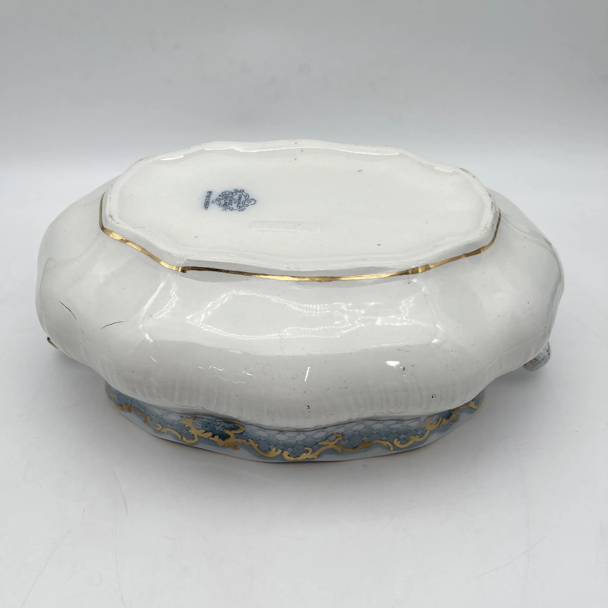 Furnivals / スープチューリン+レードル / Venice / 1900前後 / 陶器 / イギリス / ロカイユ, スクロール, ラティスワーク / [アンティーク]