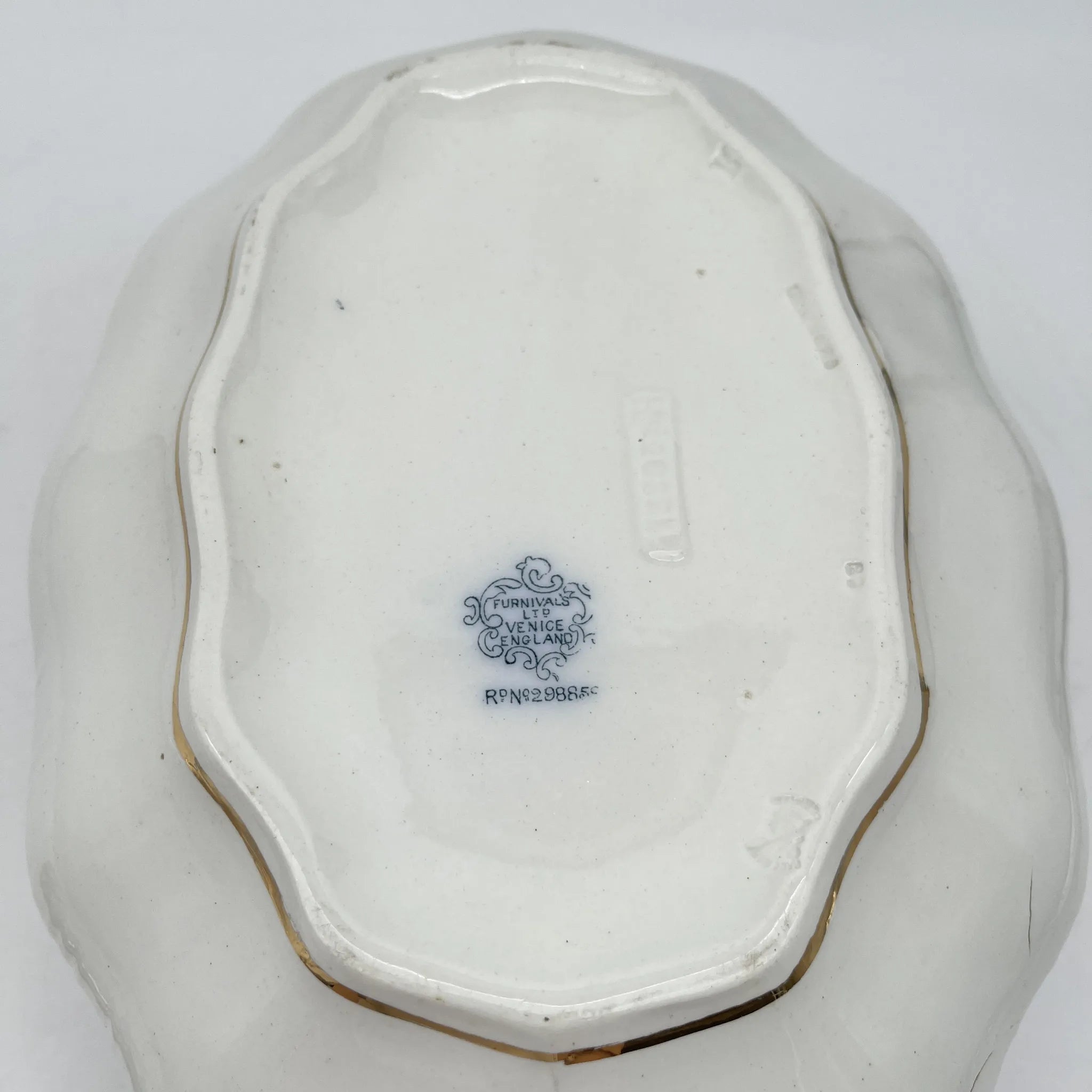Furnivals / スープチューリン+レードル / Venice / 1900前後 / 陶器 / イギリス / ロカイユ, スクロール, ラティスワーク / [アンティーク]