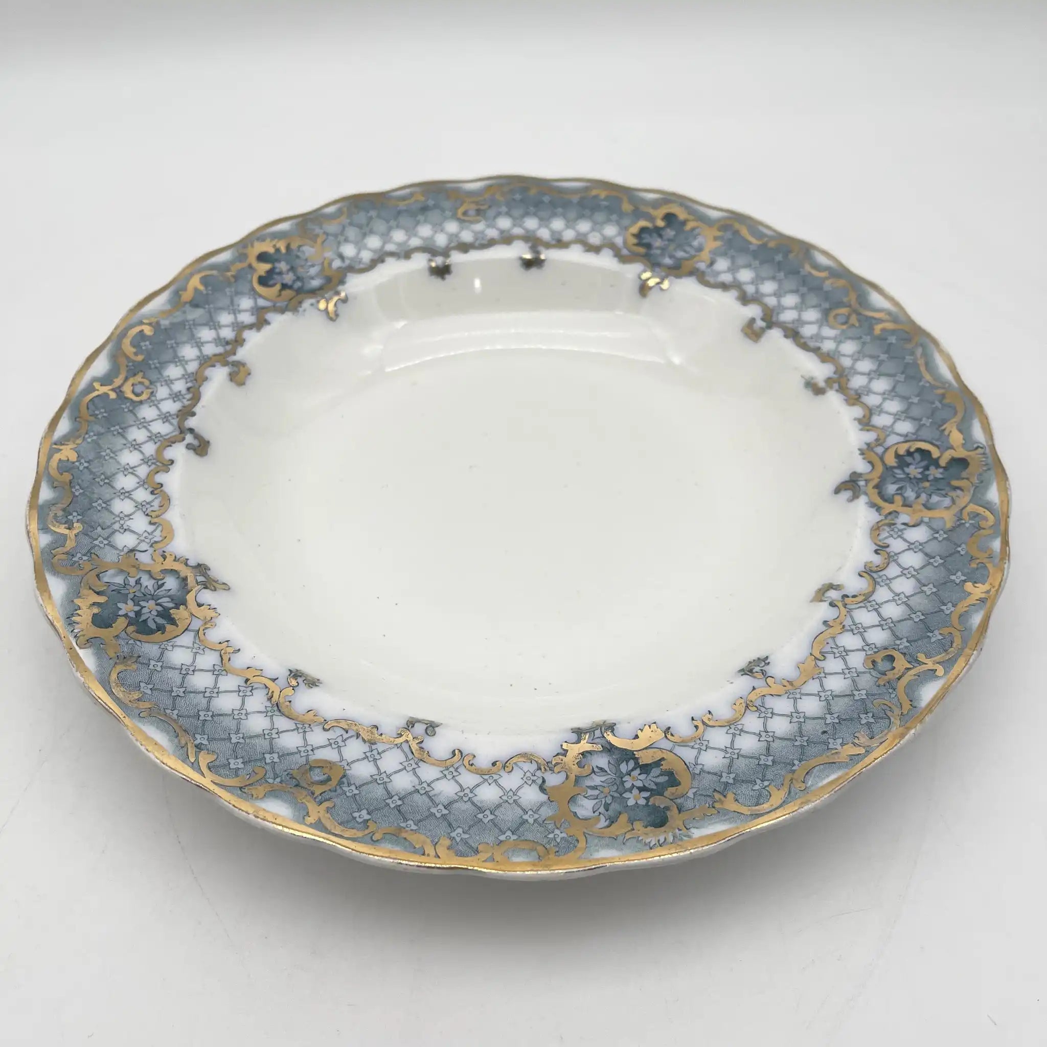 Furnivals / スーププレート (深皿) / Venice / 1900前後 / 陶器 / イギリス / ロカイユ, スクロール, ラティスワーク / [アンティーク]