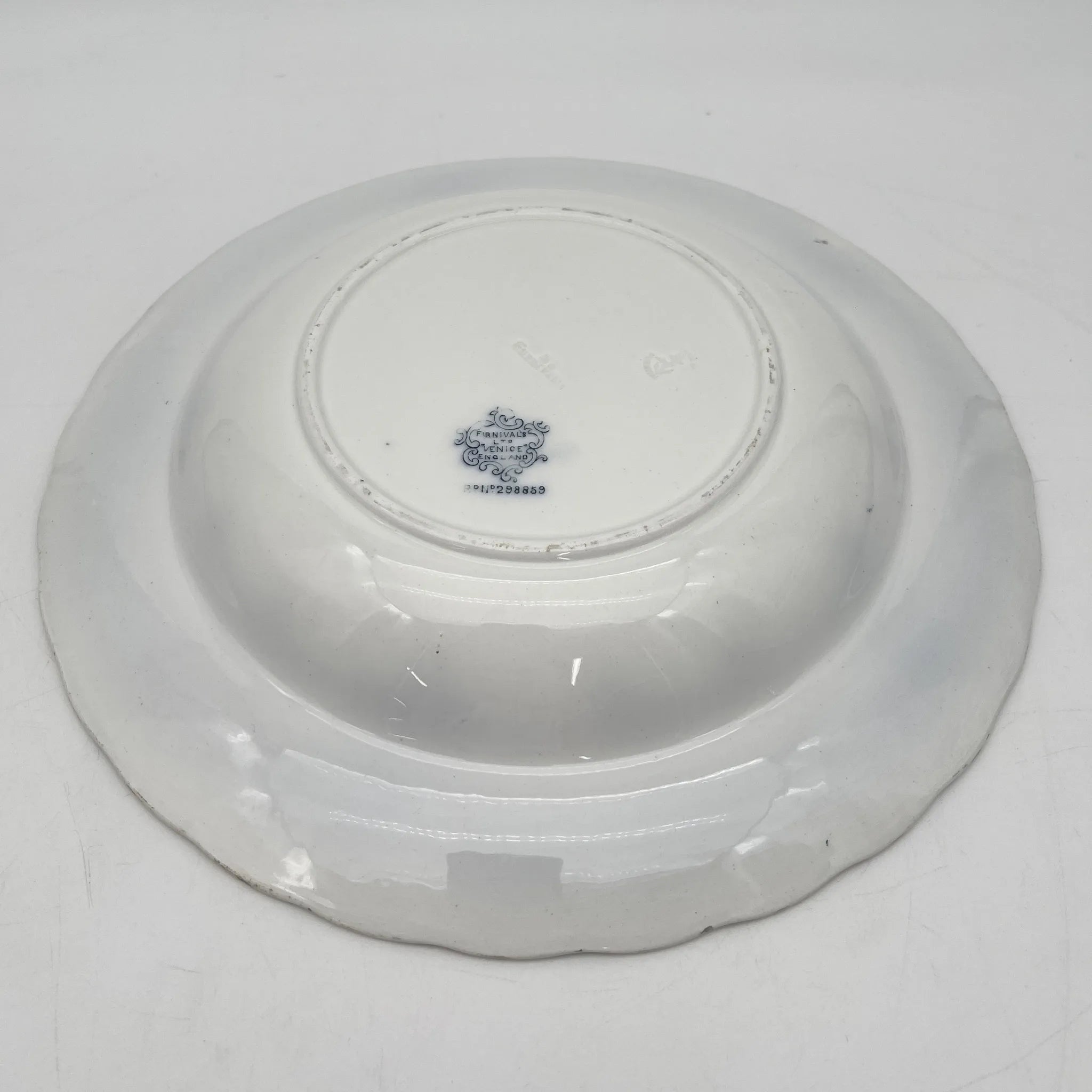 Furnivals / スーププレート (深皿) / Venice / 1900前後 / 陶器 / イギリス / ロカイユ, スクロール, ラティスワーク / [アンティーク]