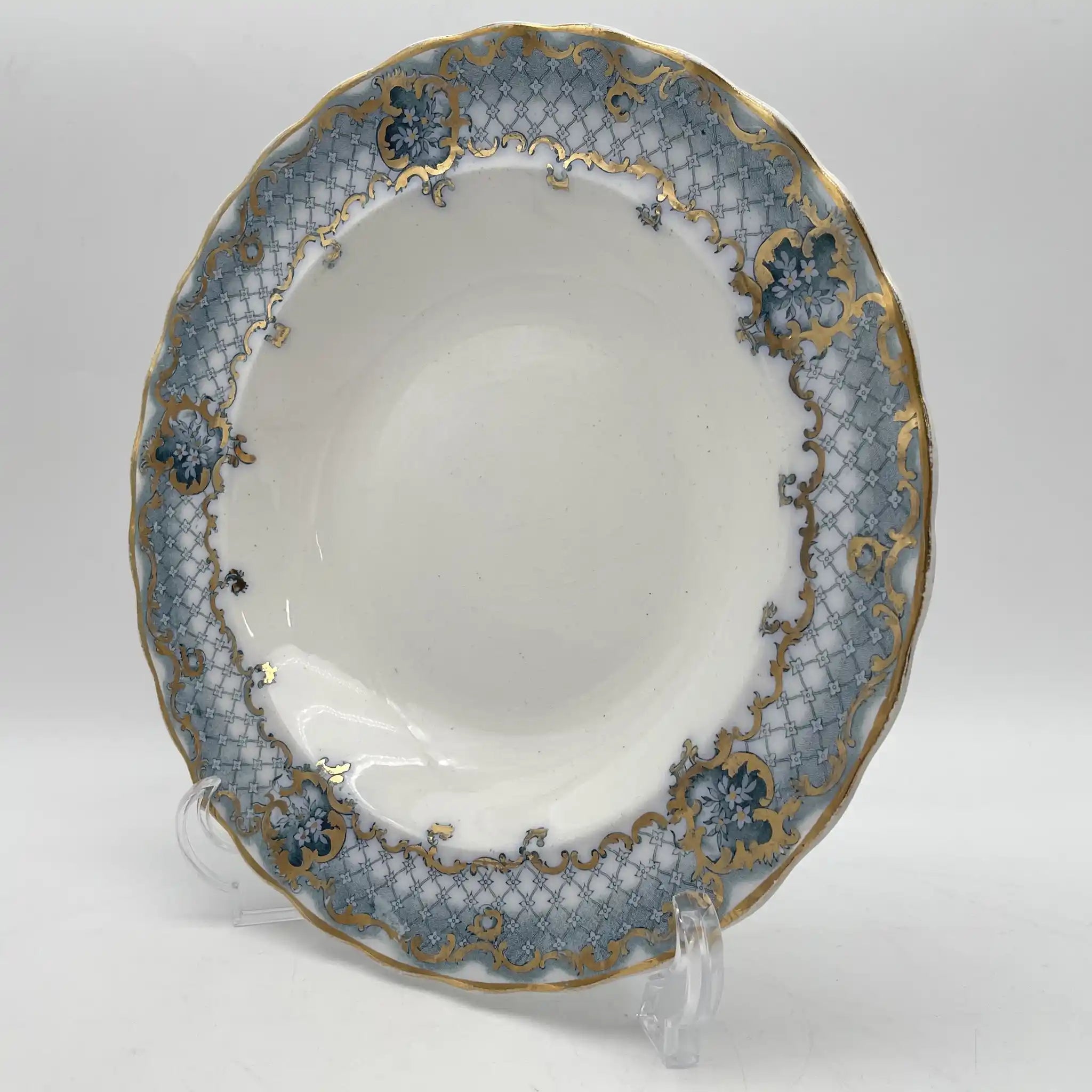 Furnivals / スーププレート (深皿) / Venice / 1900前後 / 陶器 / イギリス / ロカイユ, スクロール, ラティスワーク / [アンティーク]