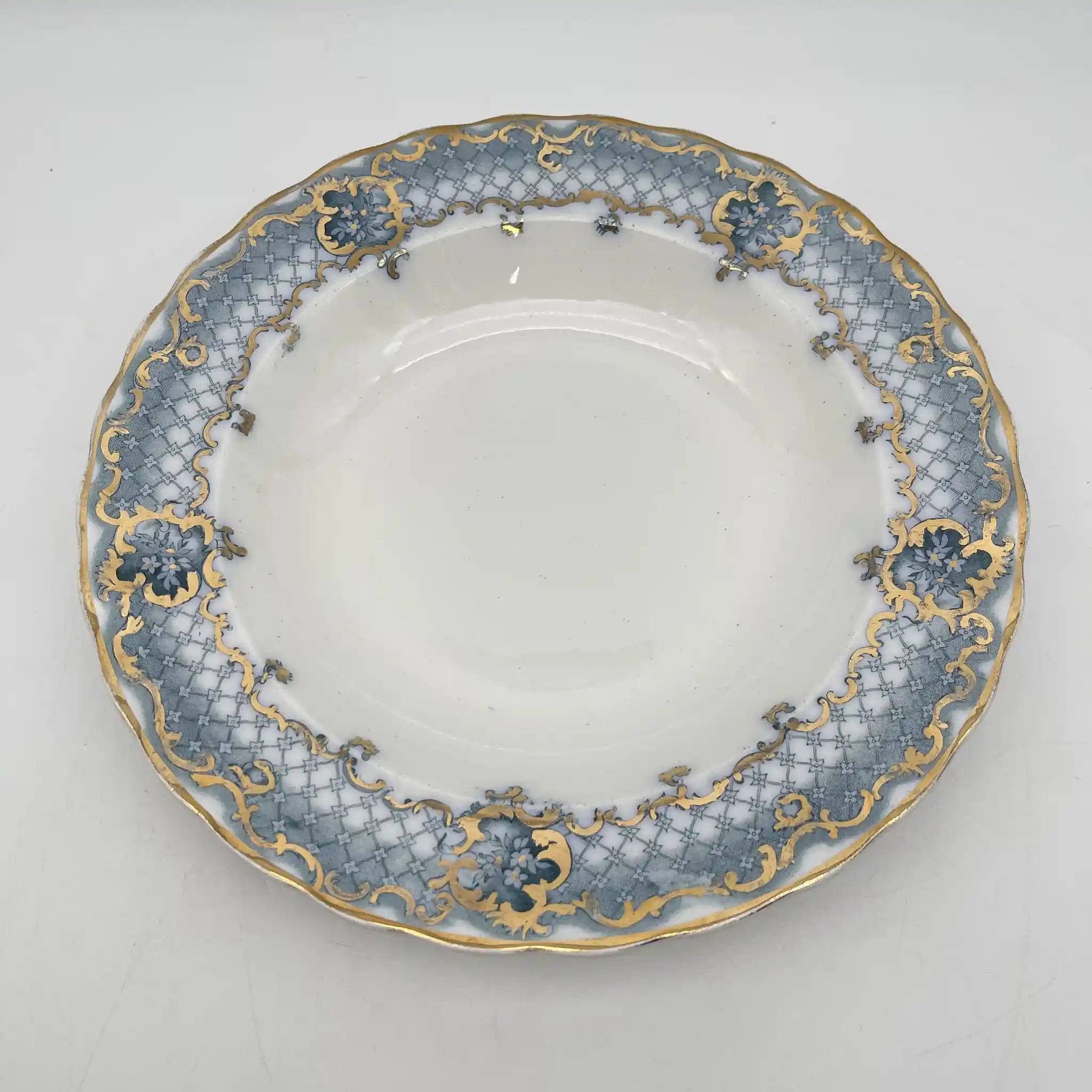 Furnivals / スーププレート (深皿) / Venice / 1900前後 / 陶器 / イギリス / ロカイユ, スクロール, ラティスワーク / [アンティーク]