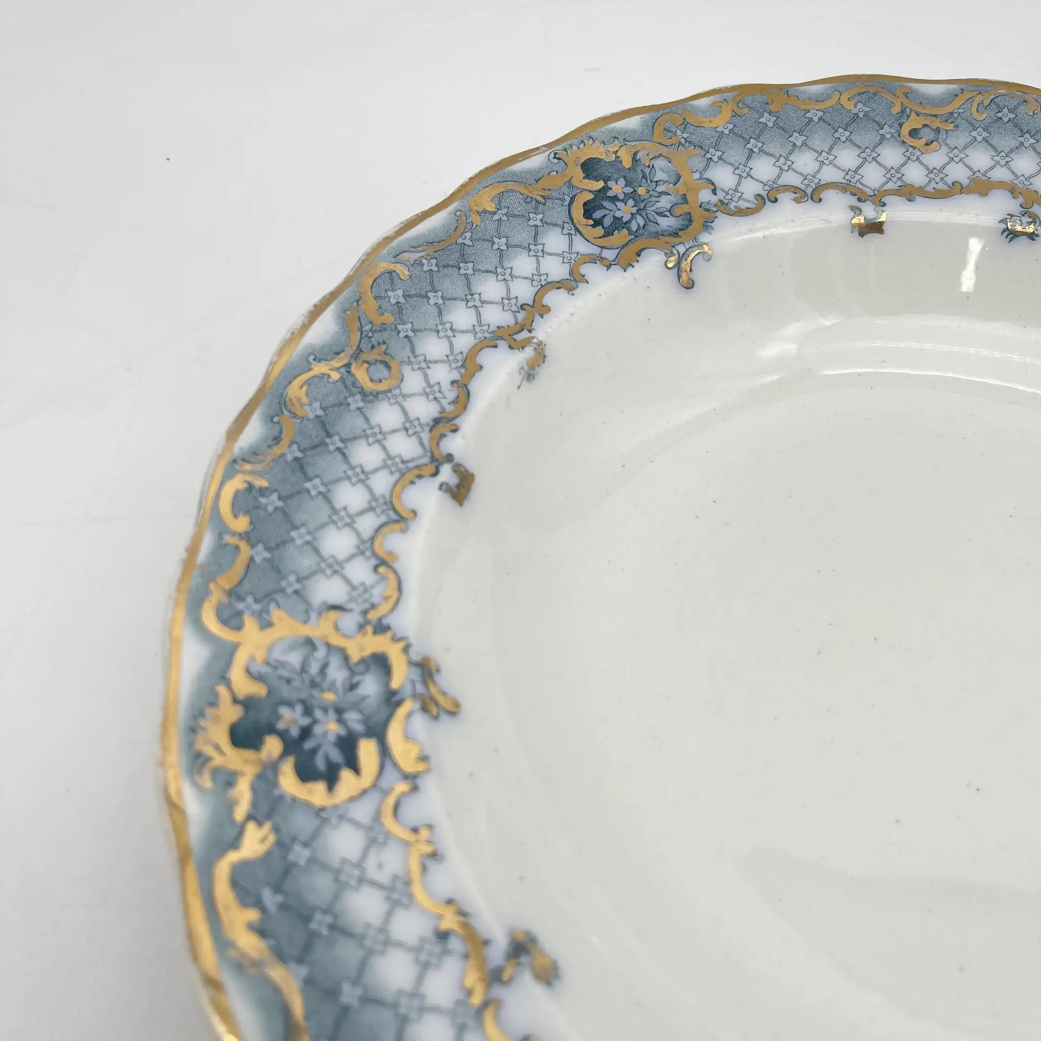 Furnivals / スーププレート (深皿) / Venice / 1900前後 / 陶器 / イギリス / ロカイユ, スクロール, ラティスワーク / [アンティーク]