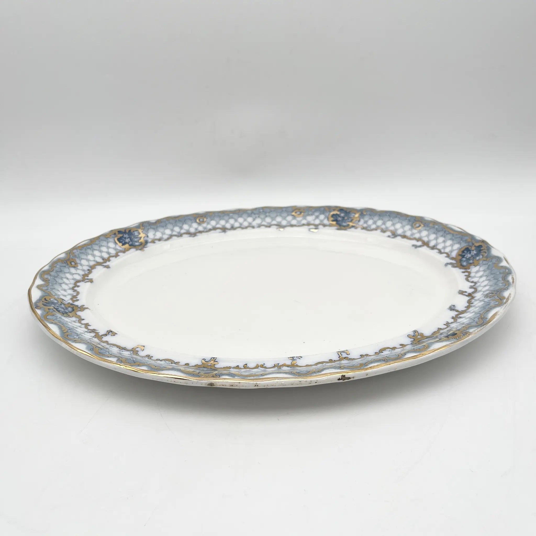 Furnivals / オーバルプラター (大皿) / Venice / 1900前後 / 陶器 / イギリス / ロカイユ, スクロール, ラティスワーク / [アンティーク]