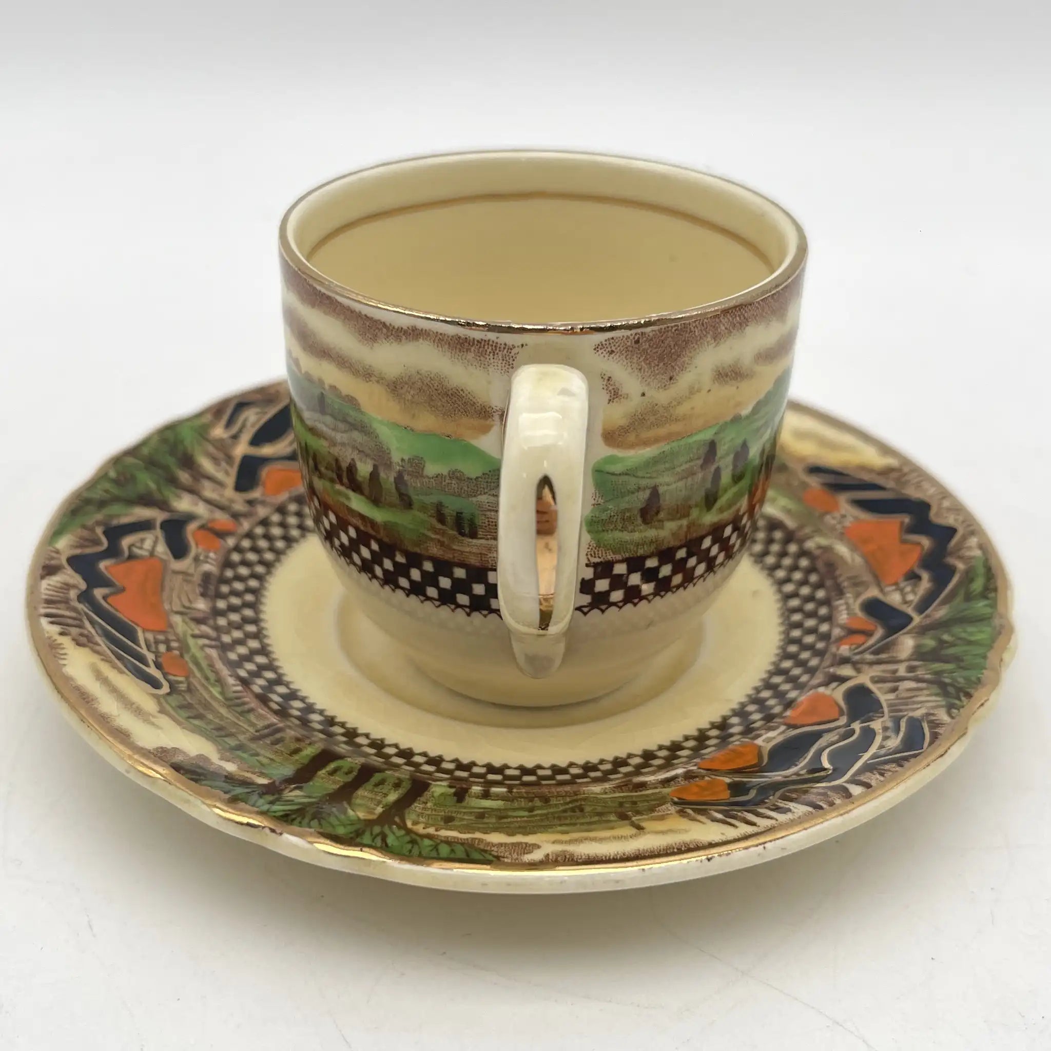 [Antique] Tea cup & saucer 2P