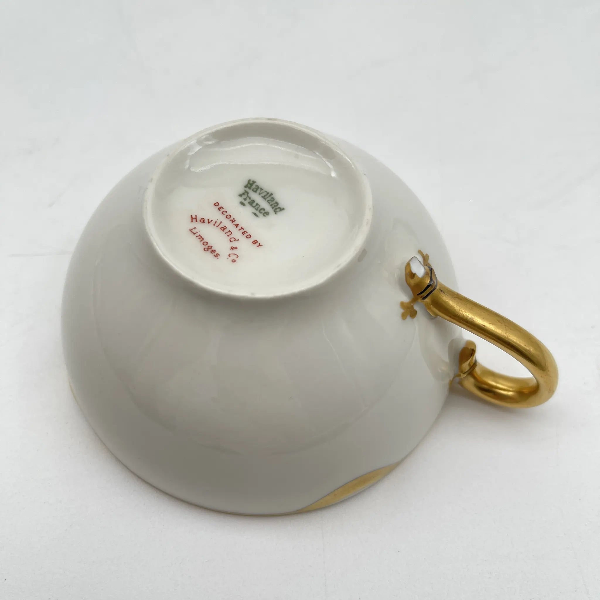 Haviland / トリオ+ソーサー / リモージュ磁器 / 20C前期 / 磁器 / フランス / 金彩 / [アンティーク]