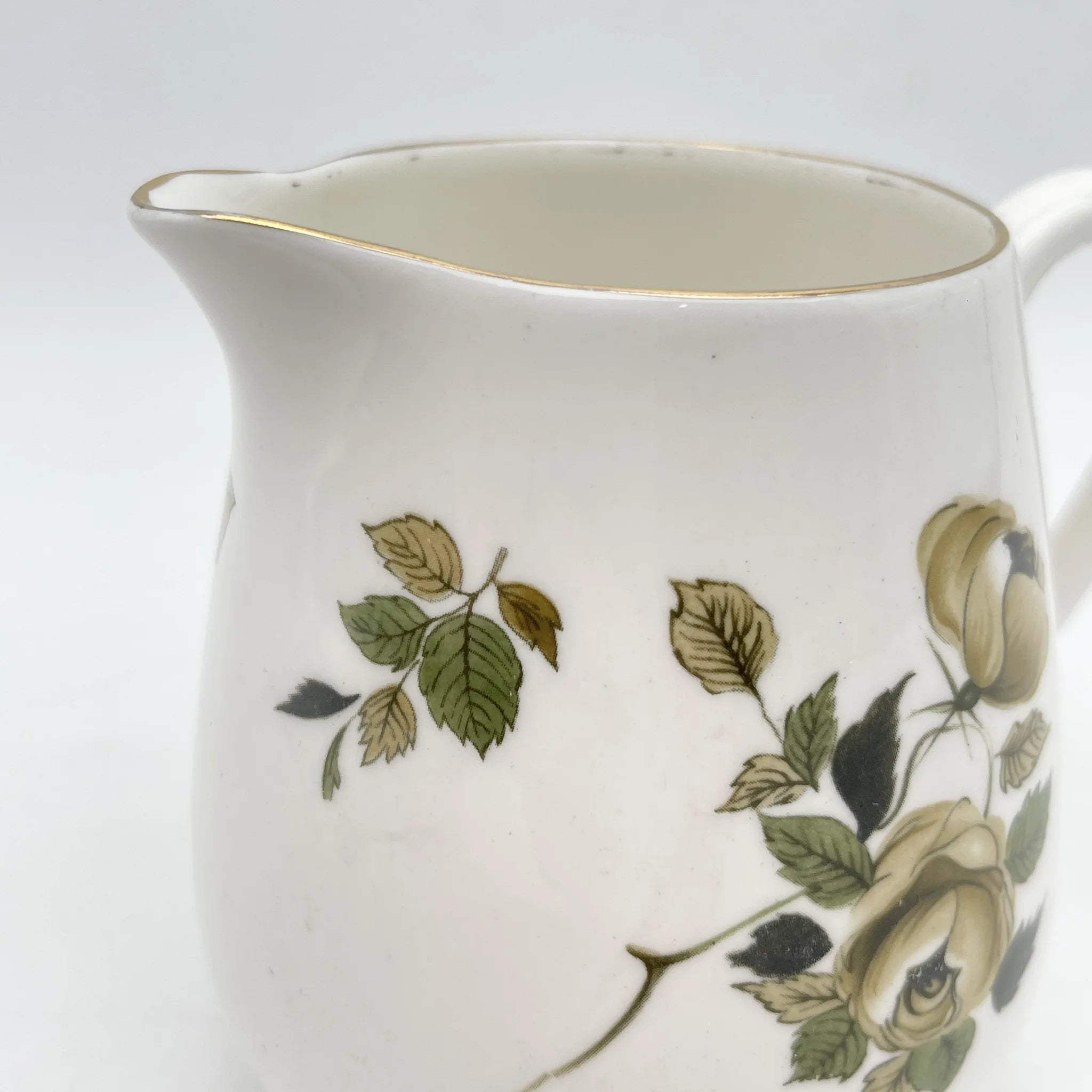 Crown Staffordshire / クリーマー / 20C中期 / Fine Bone China / イギリス / 薔薇 / [アンティーク]
