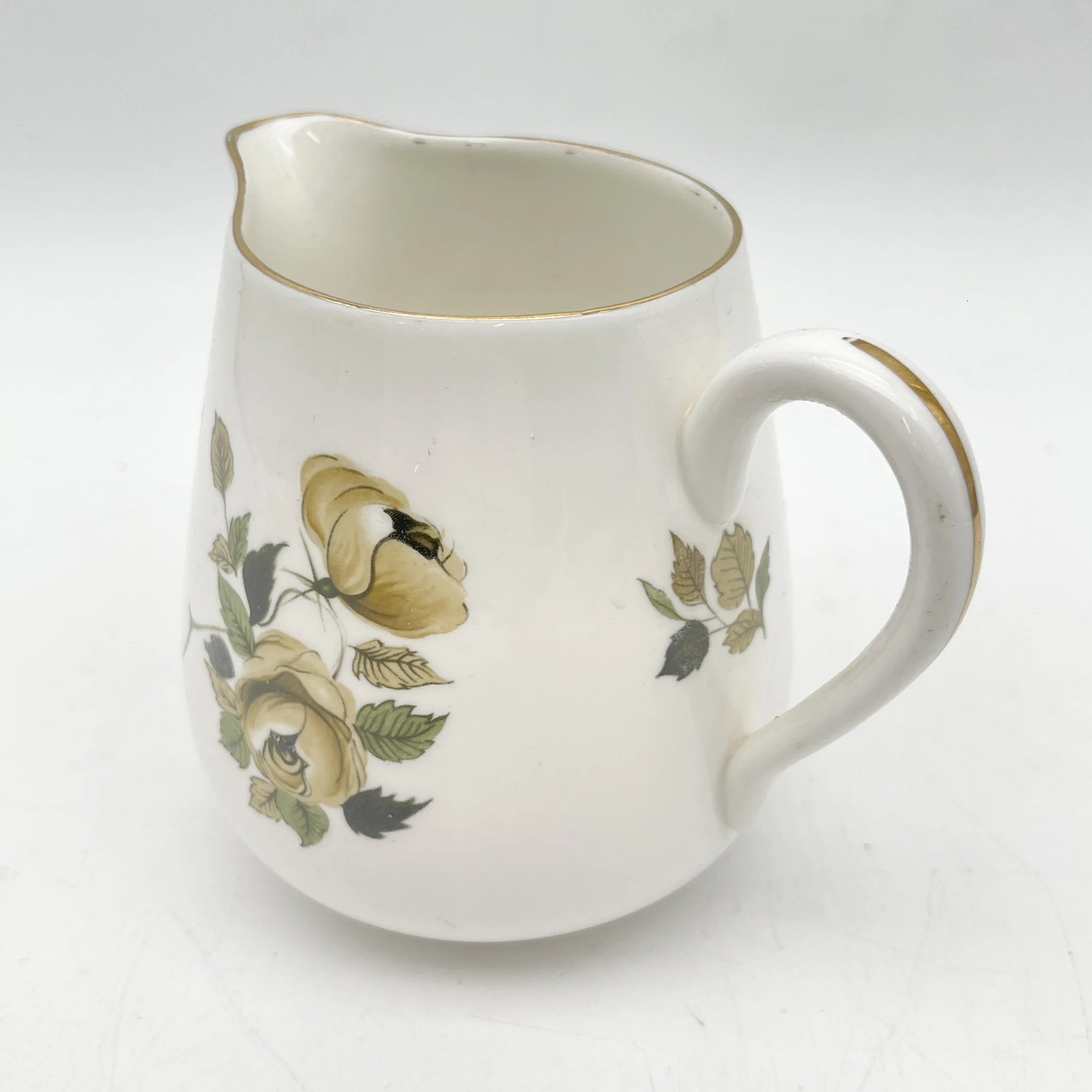 Crown Staffordshire / クリーマー / 20C中期 / Fine Bone China / イギリス / 薔薇 / [アンティーク]