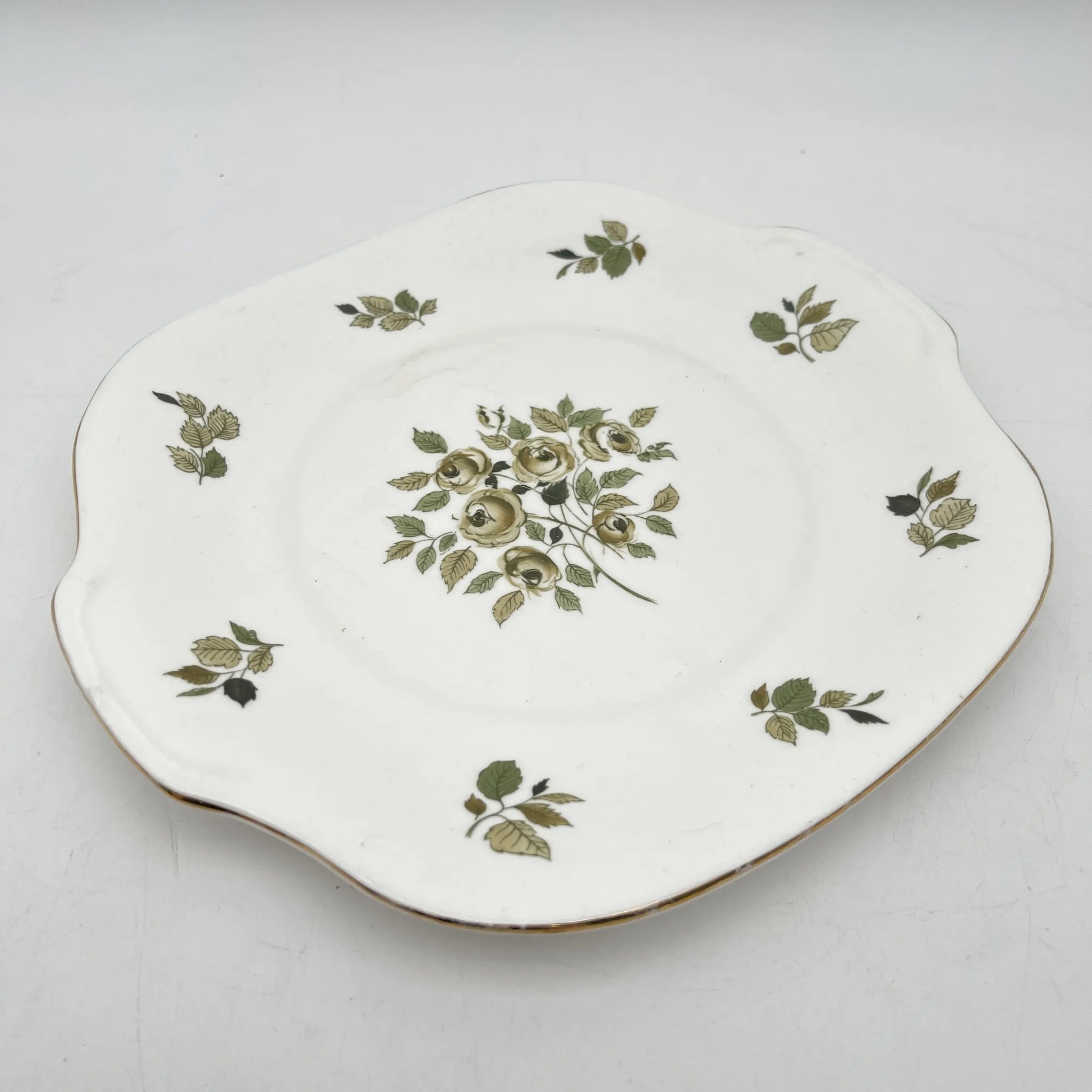 Crown Staffordshire / ディナープレート(メイン皿) / 20C中期 / Fine Bone China / イギリス / 薔薇 / [アンティーク]