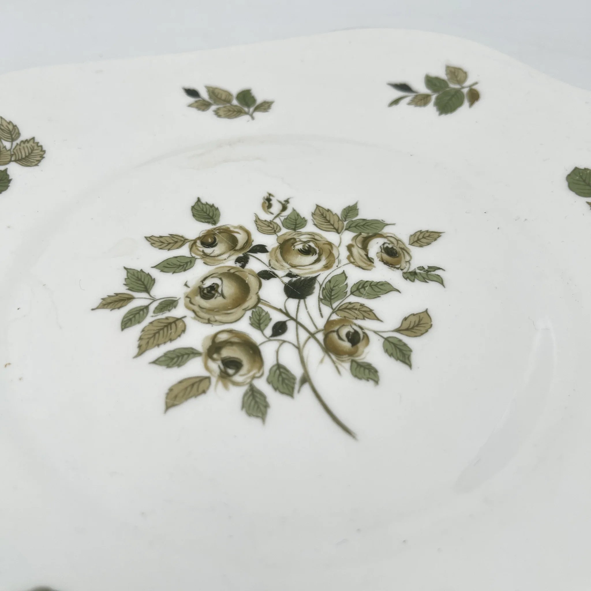 Crown Staffordshire / ディナープレート(メイン皿) / 20C中期 / Fine Bone China / イギリス / 薔薇 / [アンティーク]