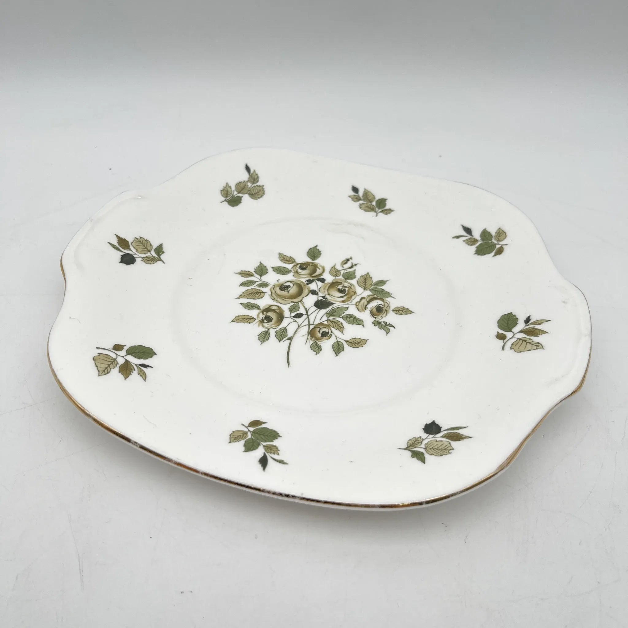 Crown Staffordshire / ディナープレート(メイン皿) / 20C中期 / Fine Bone China / イギリス / 薔薇 / [アンティーク]