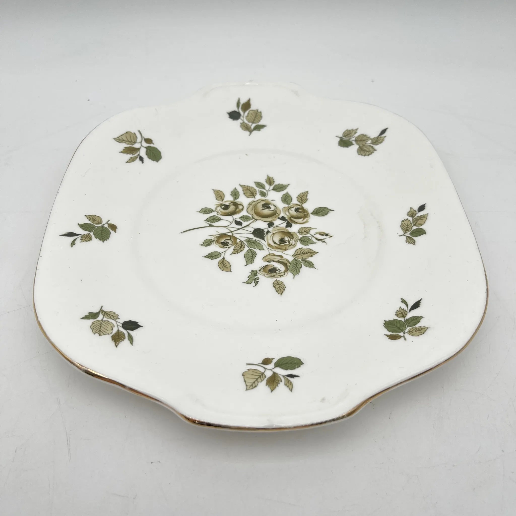 Crown Staffordshire / ディナープレート(メイン皿) / 20C中期 / Fine Bone China / イギリス / 薔薇 / [アンティーク]
