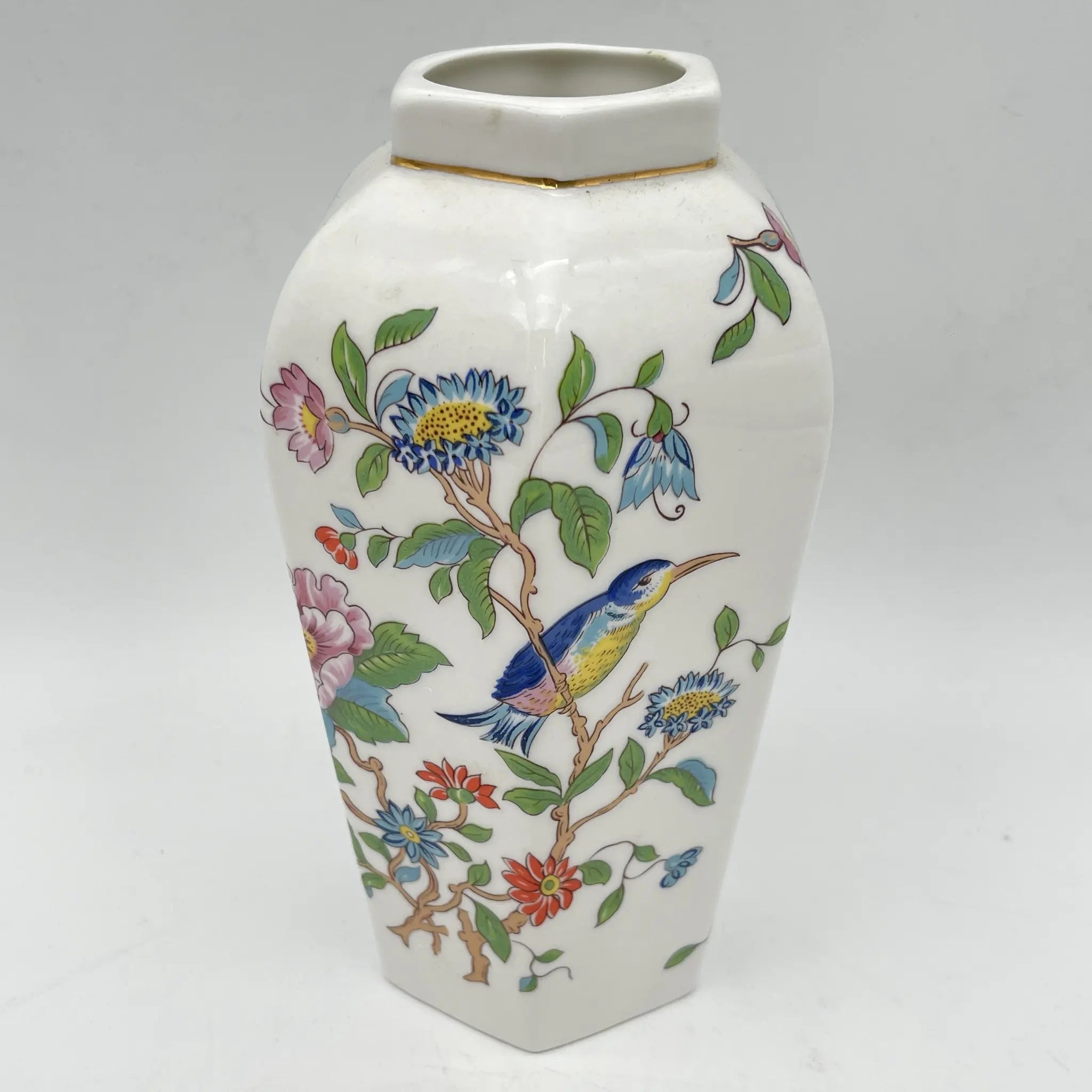 Aynsley(エインズレイ) / 花瓶(フラワーベース) / Pembroke / 20C後期 / Bone China / イギリス / シノワズリ / [リユース]