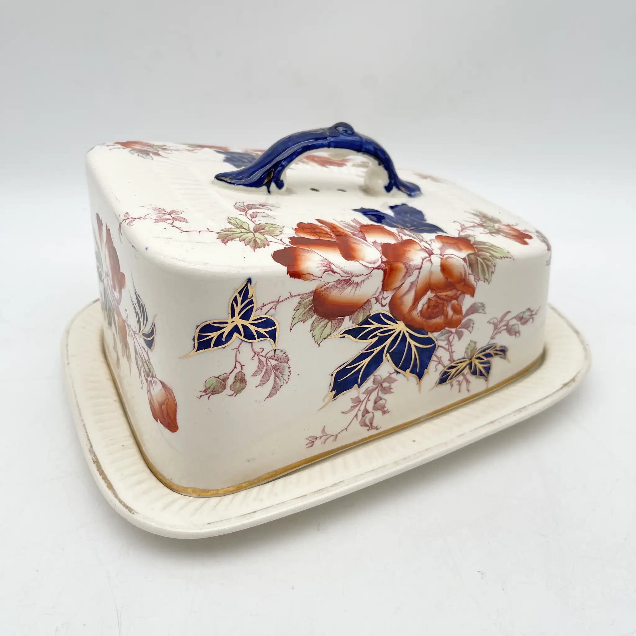 Late Mayers / チーズ・バターディッシュ / 19C後期 / 陶磁器 / イギリス / ウェッジ型 / [アンティーク]