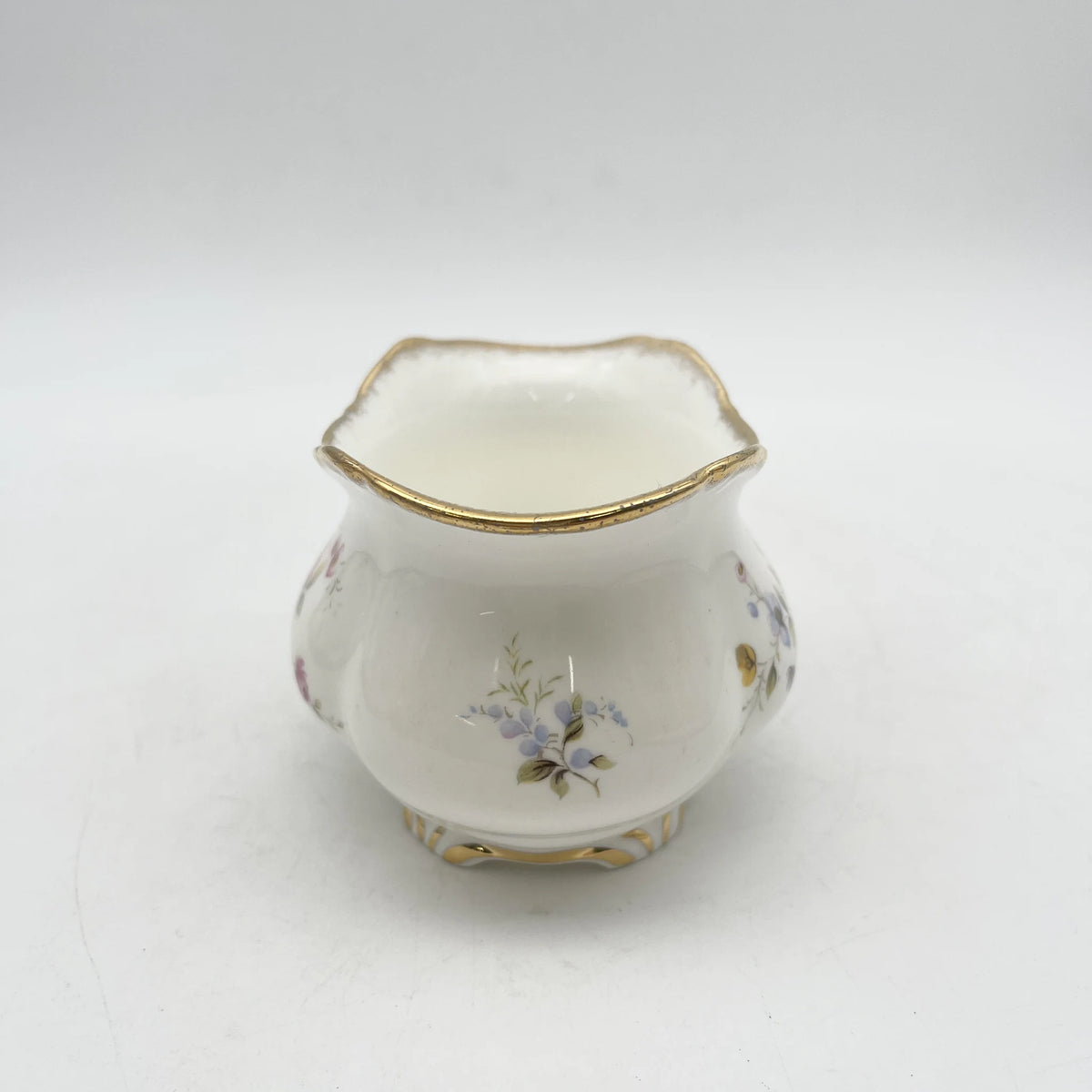 Royal Albert /糖碗/ Tenderness / 1970s- / Bone China /英国/ 骨中国，花卉图案，花卉图案，英国葡萄酒，陶瓷，洛可可风格，古典西餐餐具，金彩装饰，金轮辋/[葡萄酒]