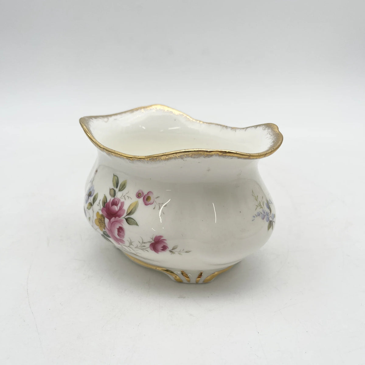 Royal Albert /糖碗/ Tenderness / 1970s- / Bone China /英国/ 骨中国，花卉图案，花卉图案，英国葡萄酒，陶瓷，洛可可风格，古典西餐餐具，金彩装饰，金轮辋/[葡萄酒]