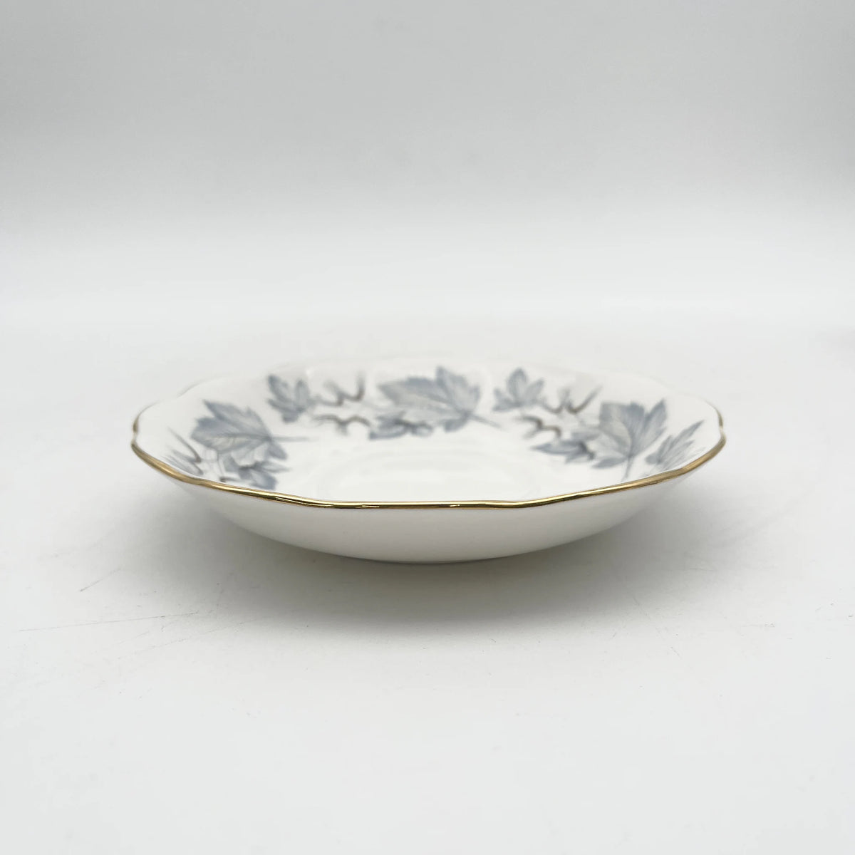 Royal Albert /杯&碟2p / Silver Maple / 1950s- / Bone China /英国/ 骨中国，叶柄，植物学，金轮辋，金彩装饰，英国葡萄酒，陶瓷，单色调，经典，西式餐具/[葡萄酒]