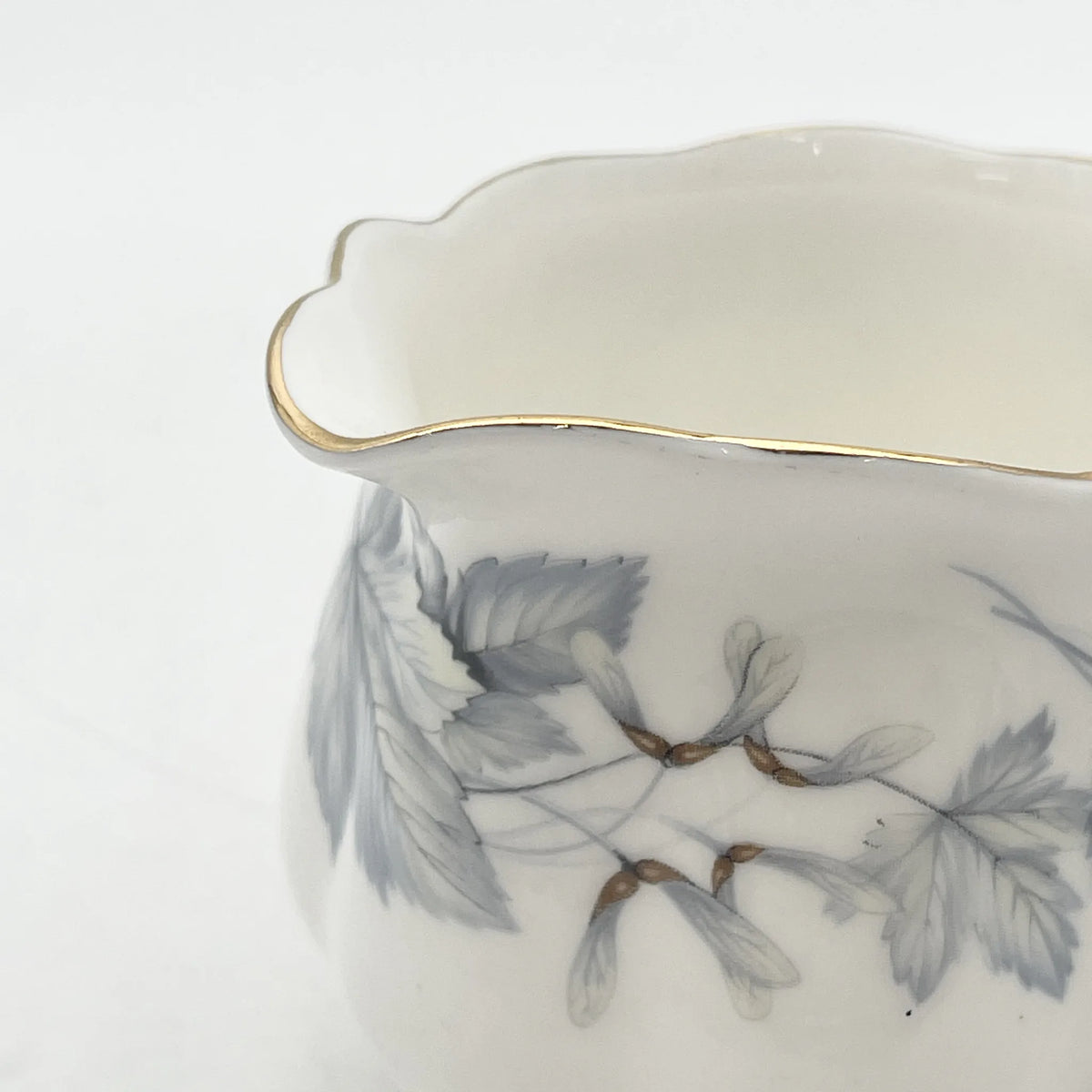 皇家阿尔伯特/克里默/ Silver Maple / 1950s- / Fine Bone China /英国/ 骨中国，叶柄，植物学，金轮辋，金彩装饰，英国葡萄酒，陶瓷，单色调，经典，西式餐具/[葡萄酒]