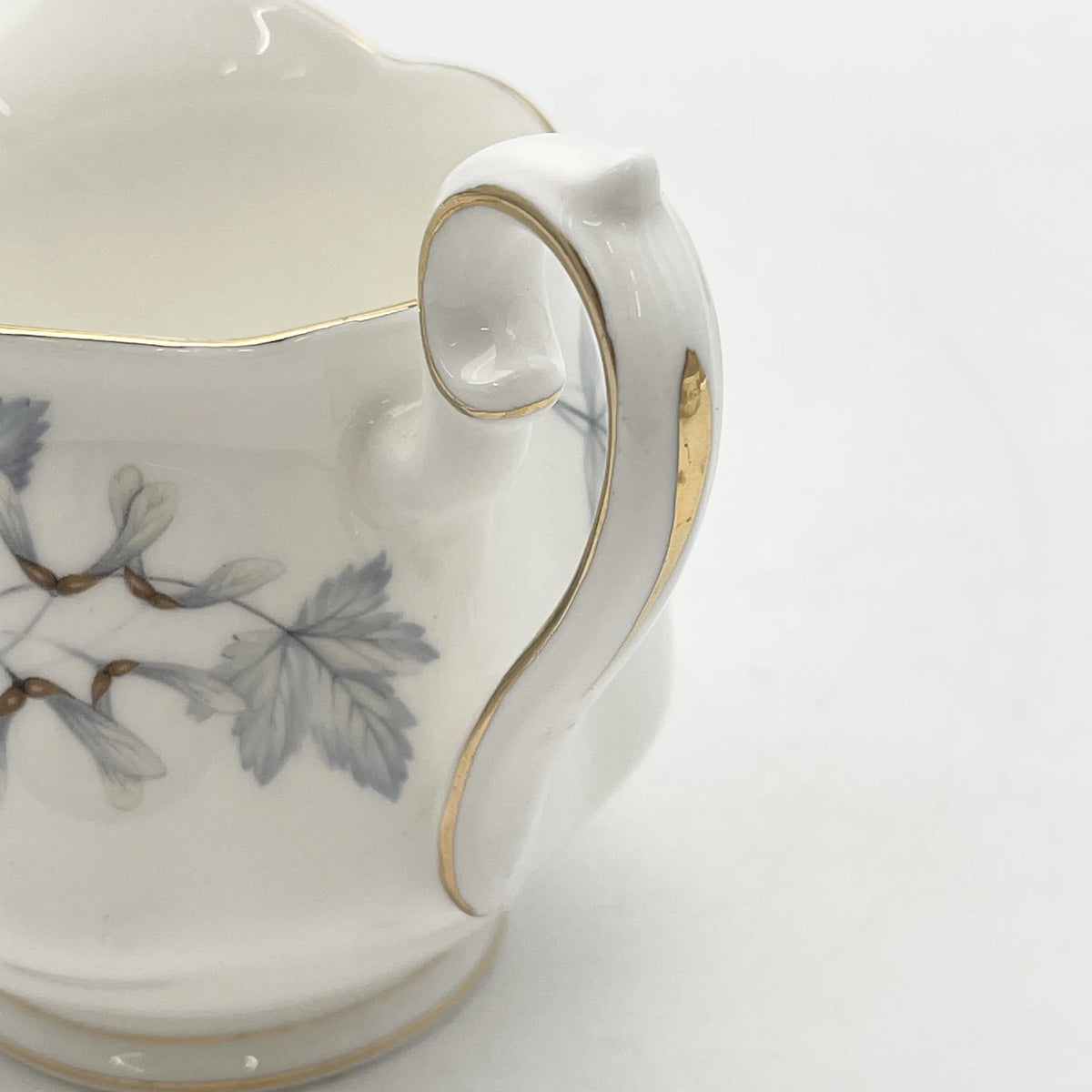 皇家阿尔伯特/克里默/ Silver Maple / 1950s- / Fine Bone China /英国/ 骨中国，叶柄，植物学，金轮辋，金彩装饰，英国葡萄酒，陶瓷，单色调，经典，西式餐具/[葡萄酒]