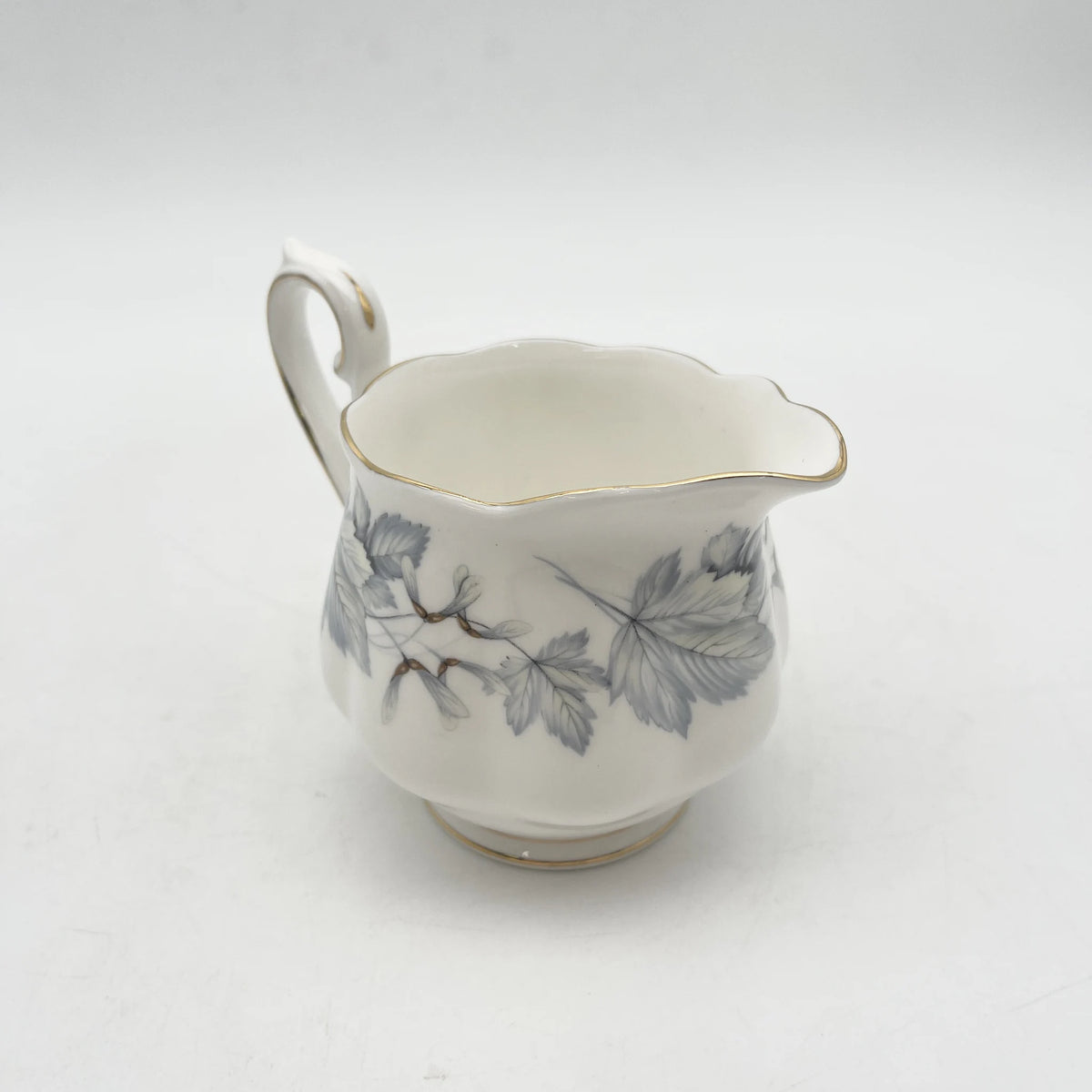 皇家阿尔伯特/克里默/ Silver Maple / 1950s- / Fine Bone China /英国/ 骨中国，叶柄，植物学，金轮辋，金彩装饰，英国葡萄酒，陶瓷，单色调，经典，西式餐具/[葡萄酒]