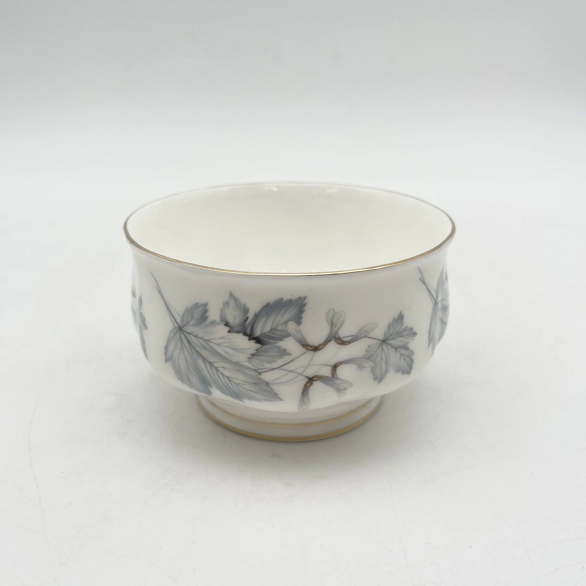 Royal Albert /糖碗/ Silver Maple / 1950s- / Fine Bone China /英国/ 骨中国，叶柄，植物学，金轮辋，金彩装饰，英国葡萄酒，陶瓷，单色调，经典，西式餐具/[葡萄酒]