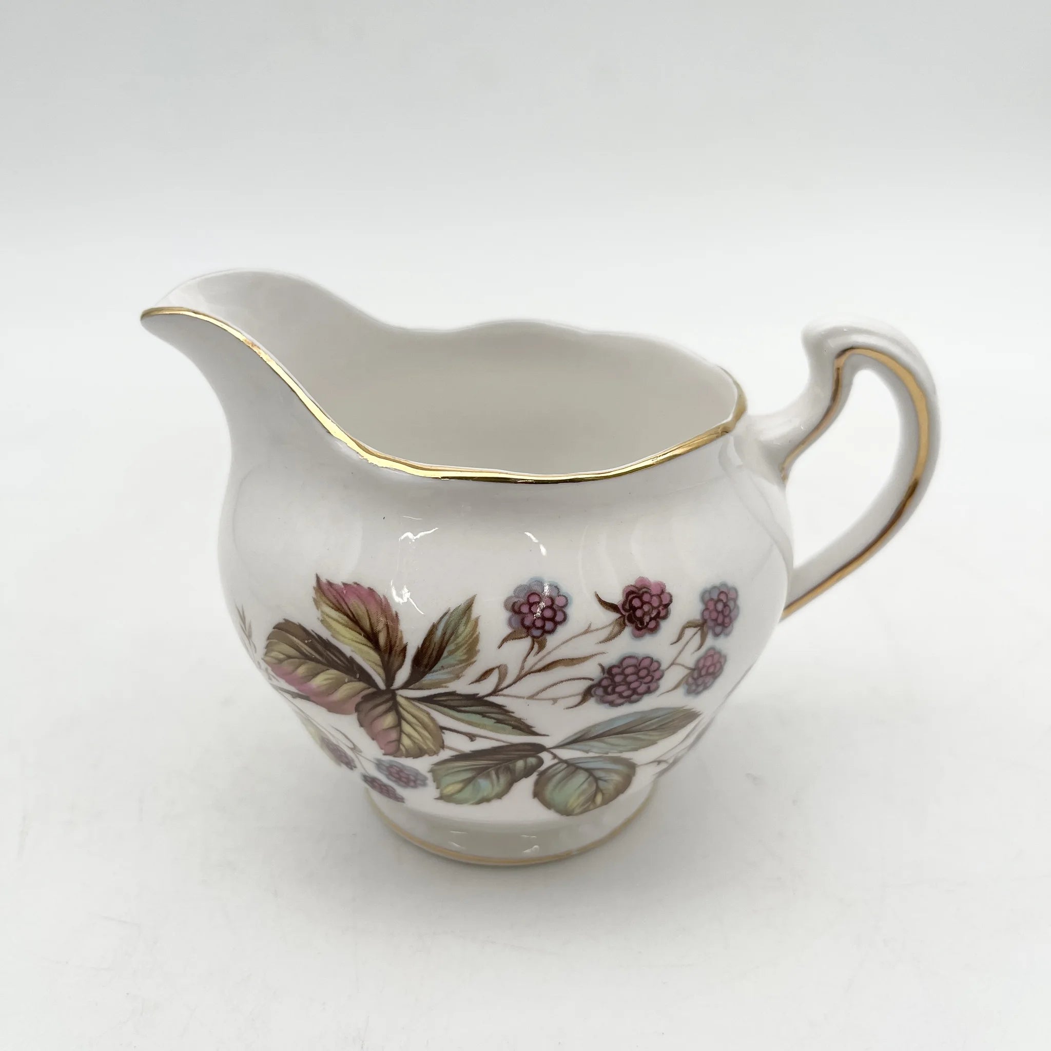 Royal Malvern / クリーマー / 20C後半 / Bone China / イギリス / ブラックベリー, 金彩 / [ビンテージ]
