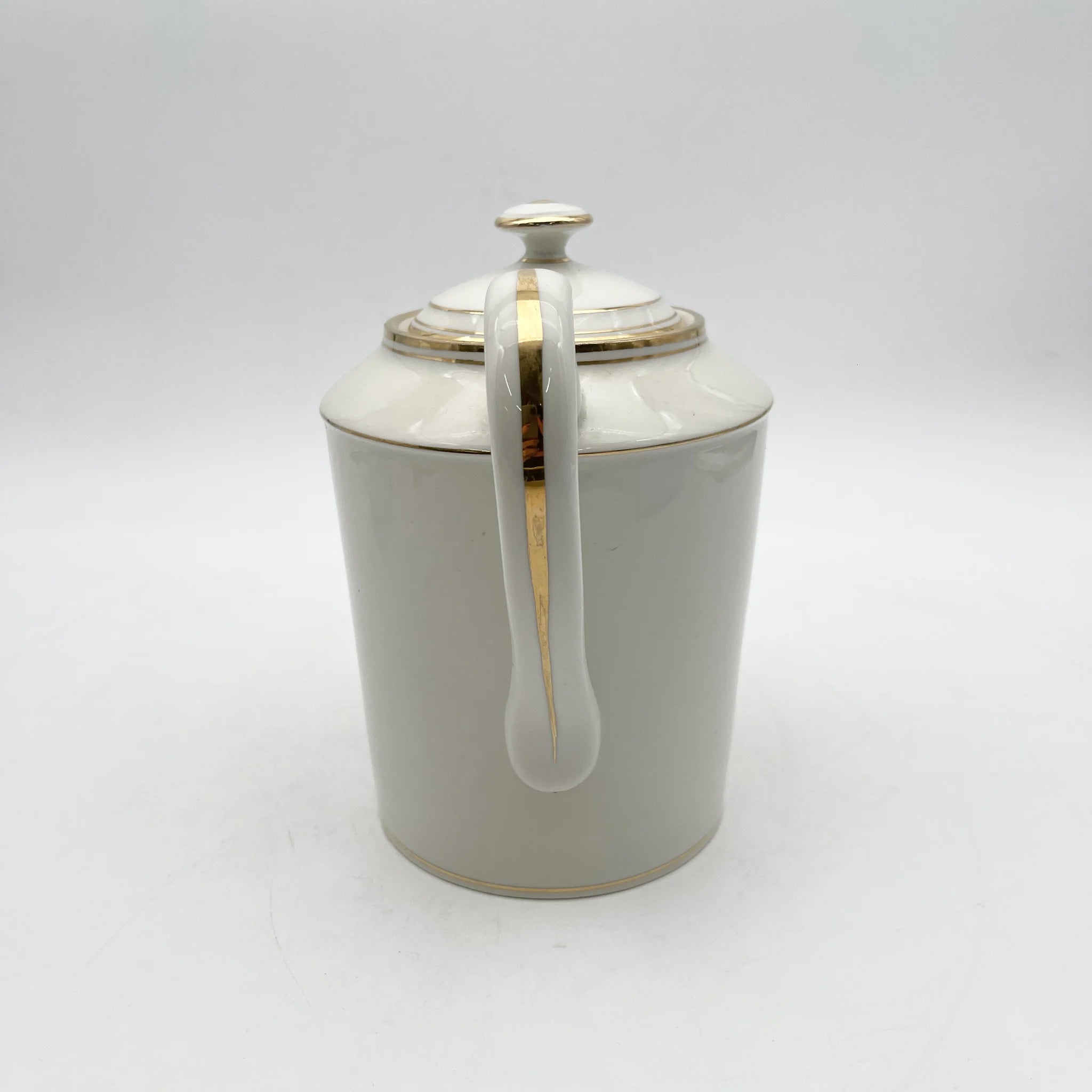 Charles Pillivuyt & Co. / ティーポット / Mehun / 20C初頭 / 磁器 / フランス / 実用美, 金彩 / [アンティーク]