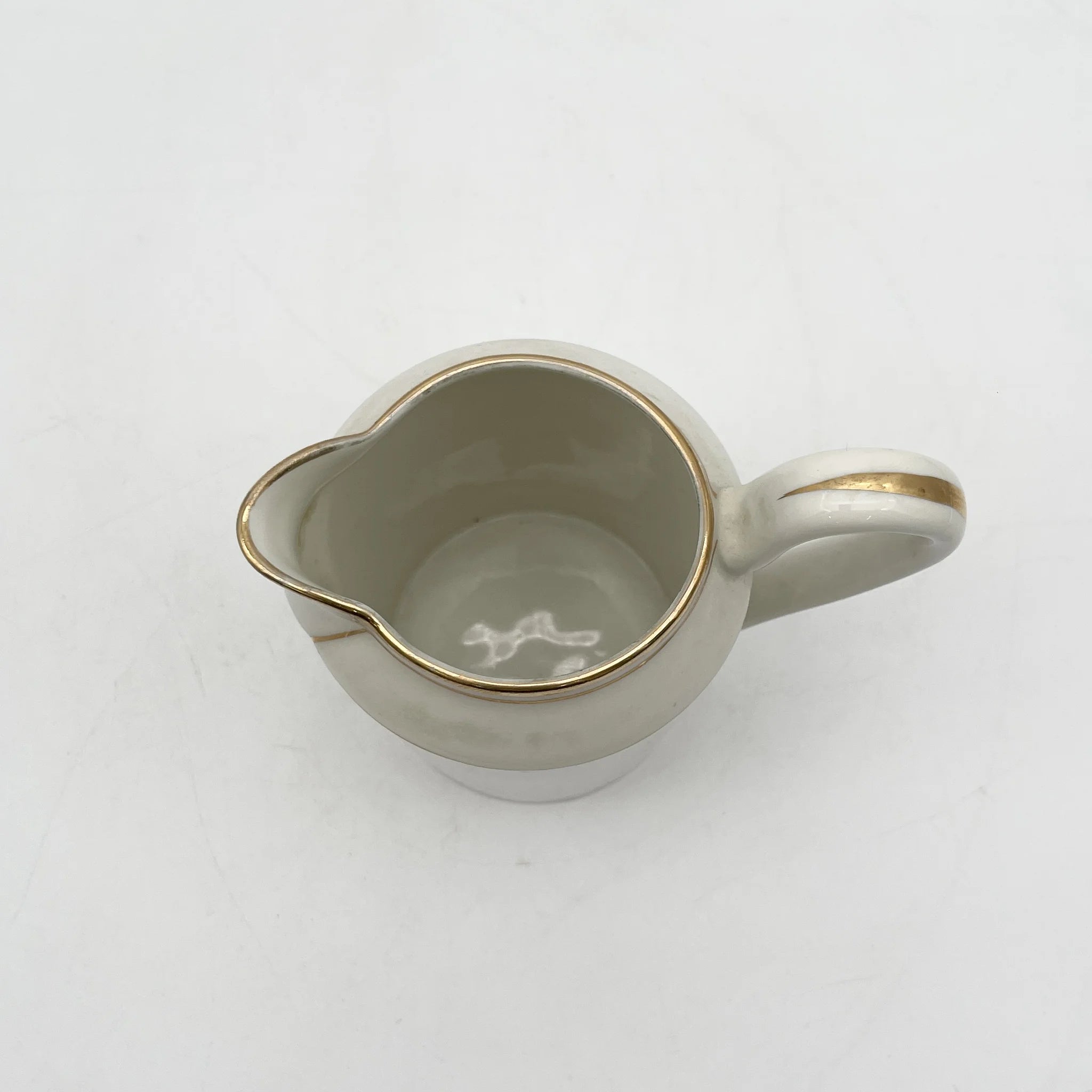 Charles Pillivuyt & Co. / クリーマー / Mehun / 20C初頭 / 磁器 / フランス / 実用美, 金彩 / [アンティーク]