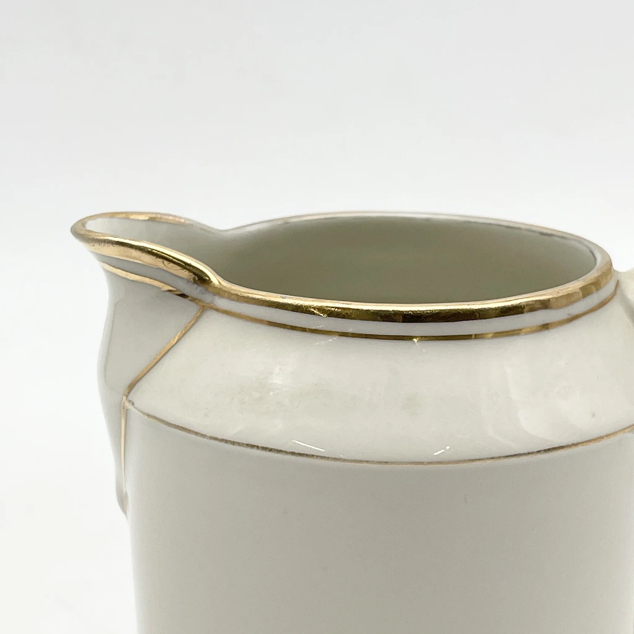 Charles Pillivuyt & Co. / クリーマー / Mehun / 20C初頭 / 磁器 / フランス / 実用美, 金彩 / [アンティーク]