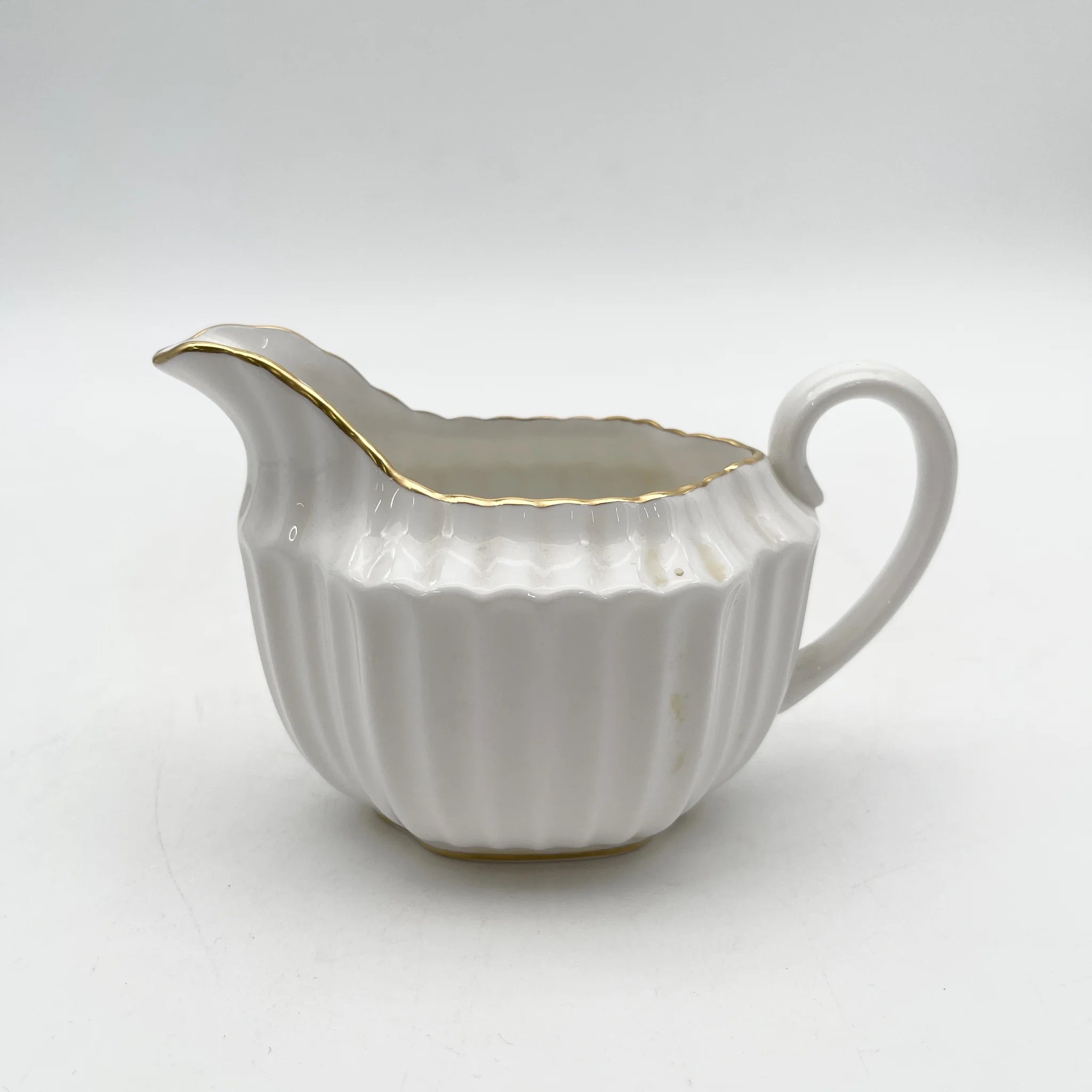 スポード（Spode） / クリーマー / Midas / 20C末 / Bone China / イギリス / フルーティング, 金彩 / [ビンテージ]