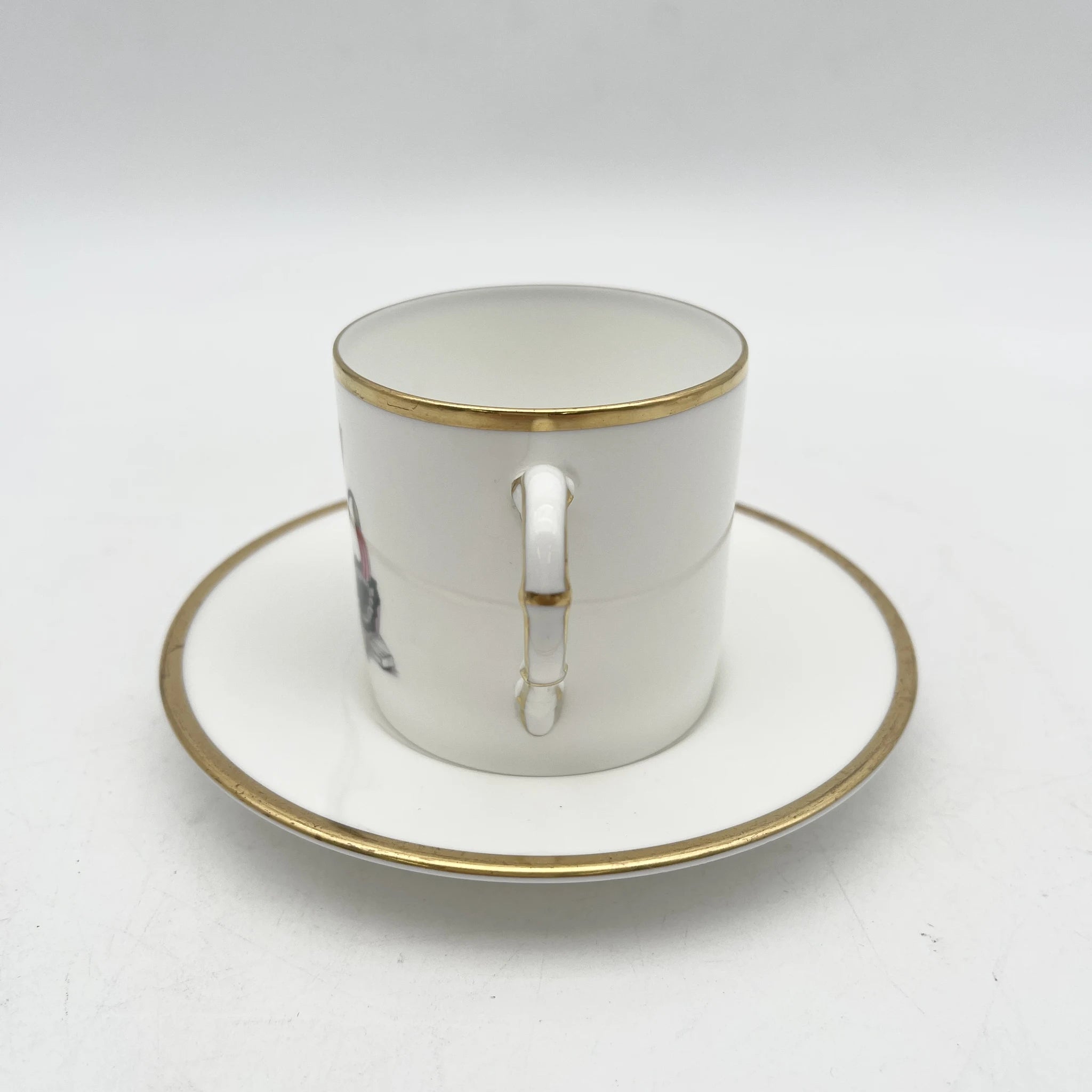 Royal Worcester(ロイヤル・ウースター) / カップ&ソーサー2P / 20C中後期 / Fine Bone China / イギリス / アルパイン・フラワー, 金彩 / [アンティーク]
