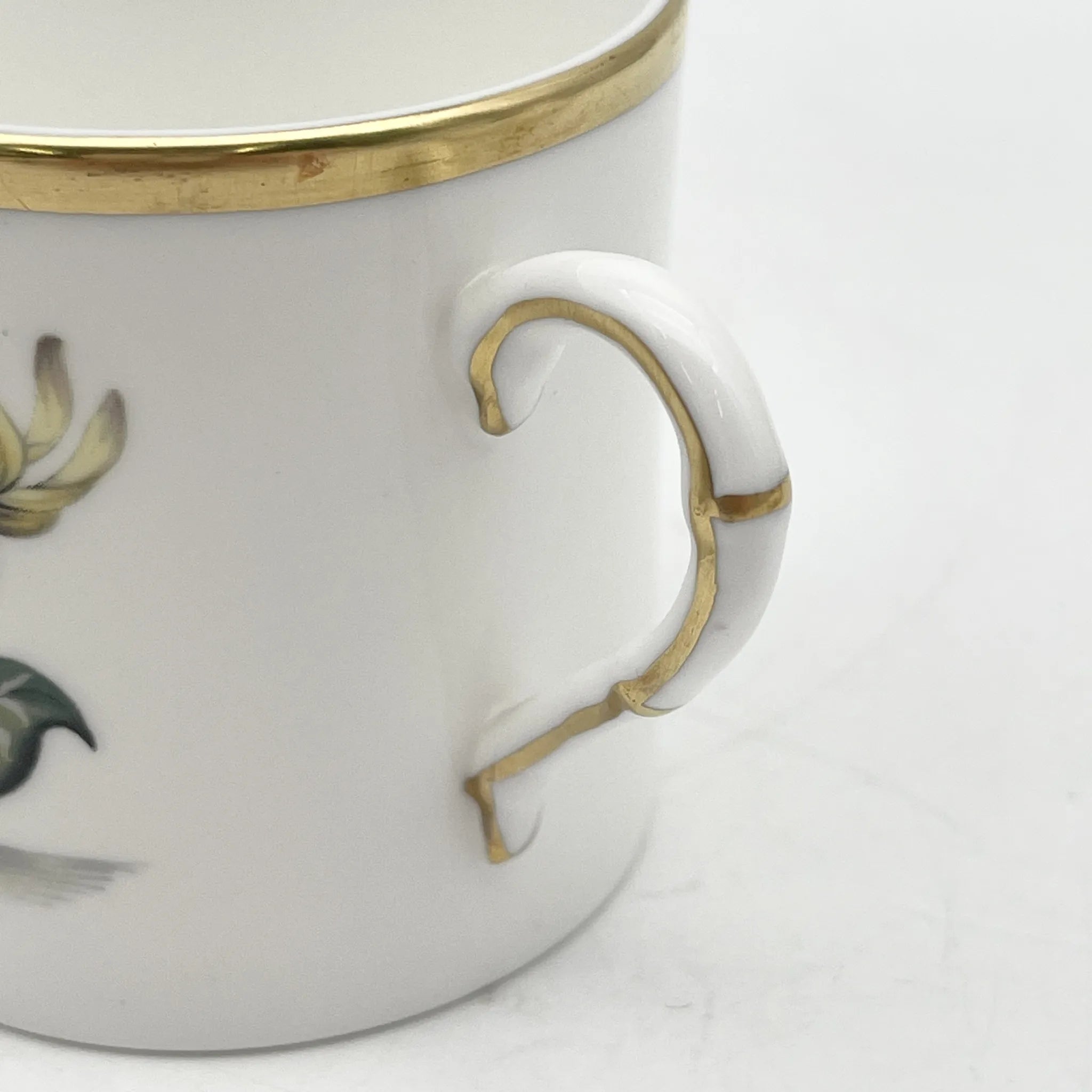 Royal Worcester(ロイヤル・ウースター) / カップ&ソーサー2P / 20C中後期 / Fine Bone China / イギリス / アルパイン・フラワー, 金彩 / [アンティーク]