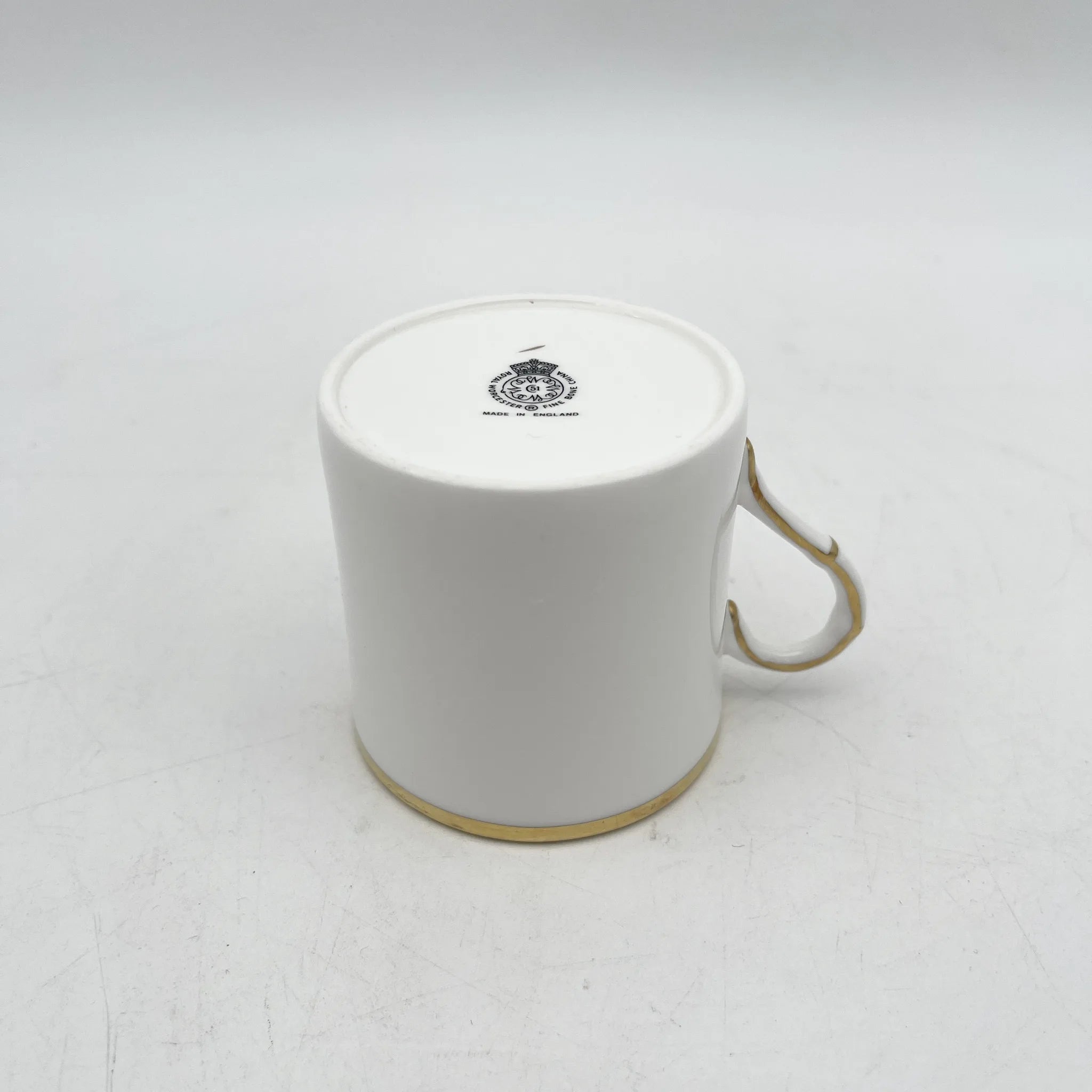 Royal Worcester(ロイヤル・ウースター) / カップ&ソーサー2P / 20C中後期 / Fine Bone China / イギリス / アルパイン・フラワー, 金彩 / [アンティーク]