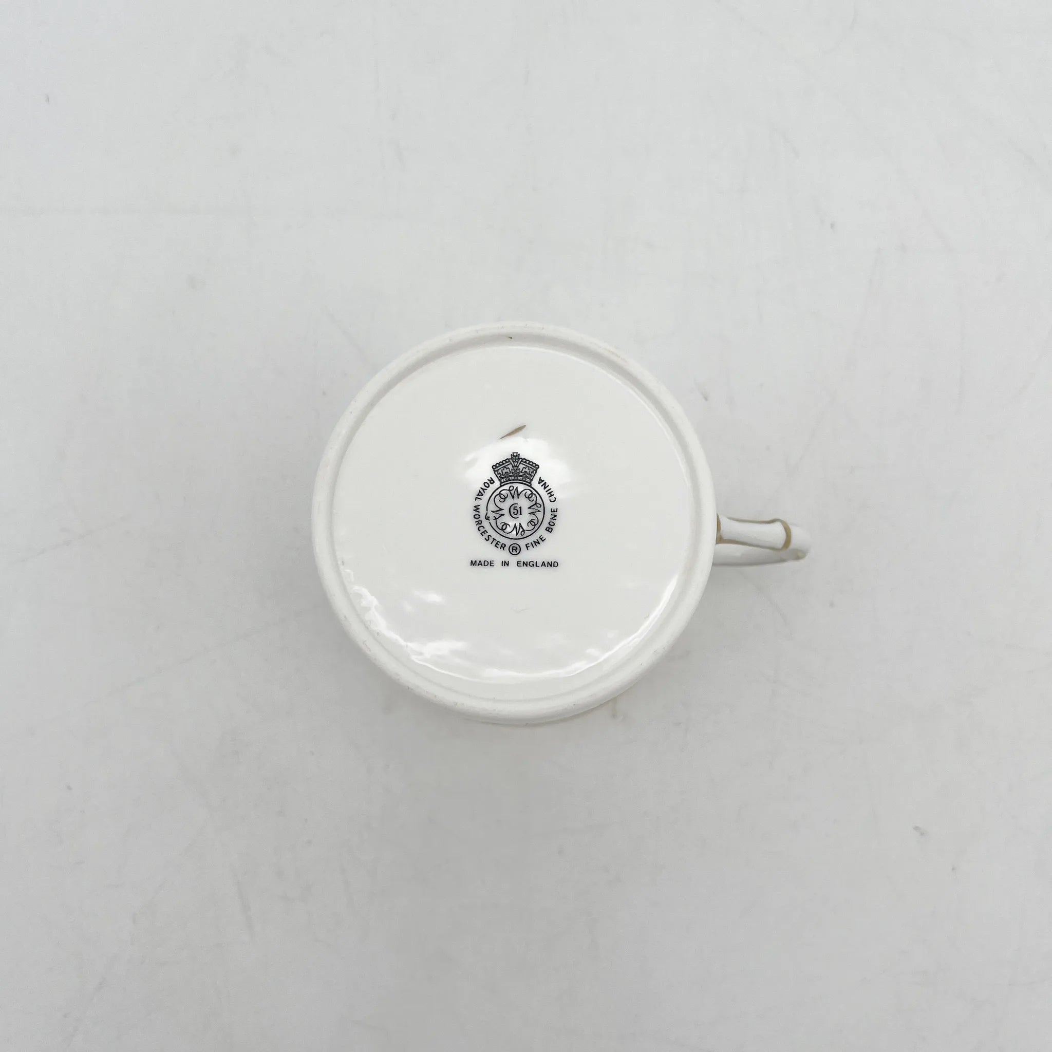 Royal Worcester(ロイヤル・ウースター) / カップ&ソーサー2P / 20C中後期 / Fine Bone China / イギリス / アルパイン・フラワー, 金彩 / [アンティーク]