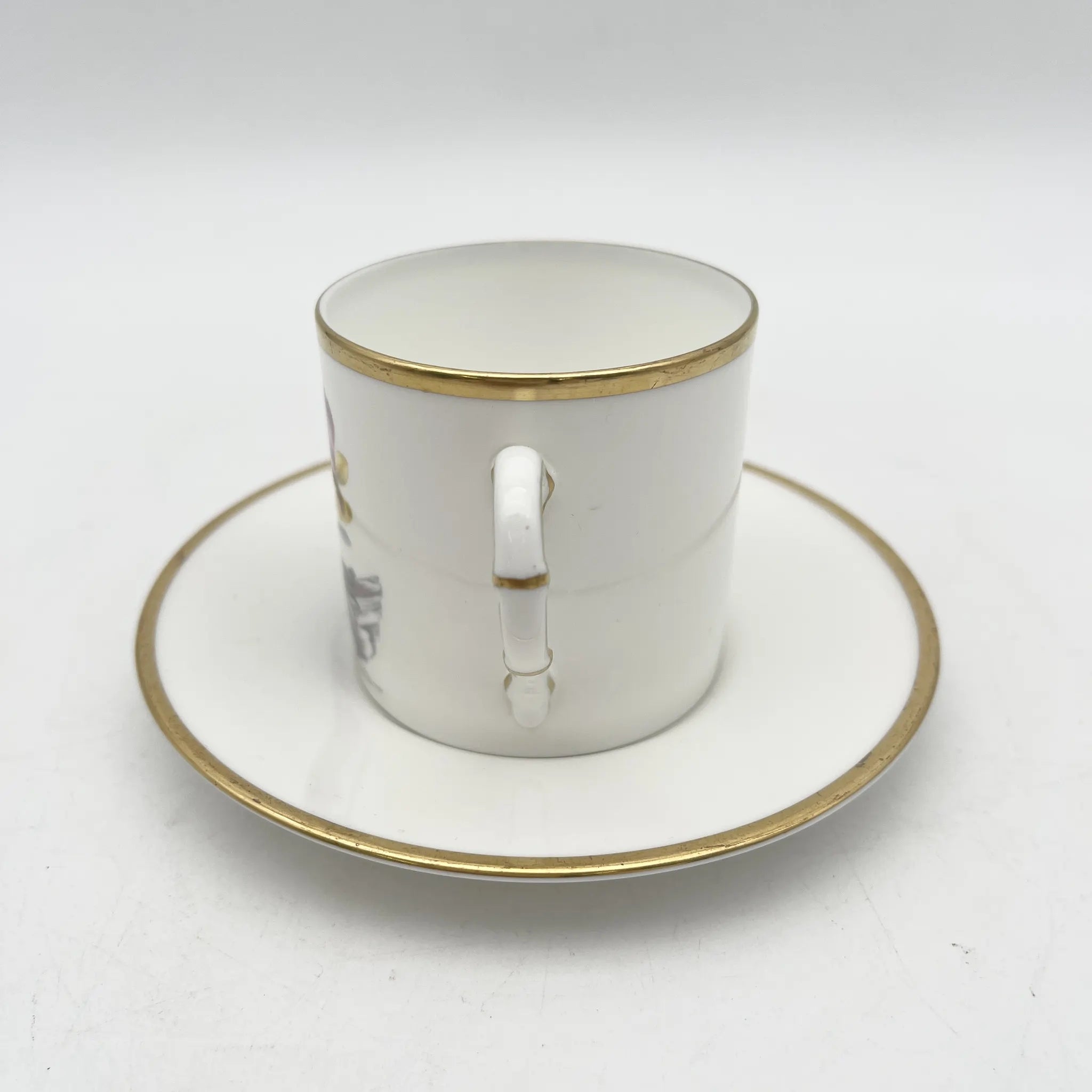 Royal Worcester(ロイヤル・ウースター) / カップ&ソーサー / 20C中後期 / Fine Bone China / イギリス / アルパイン・フラワー, 金彩 / [アンティーク]