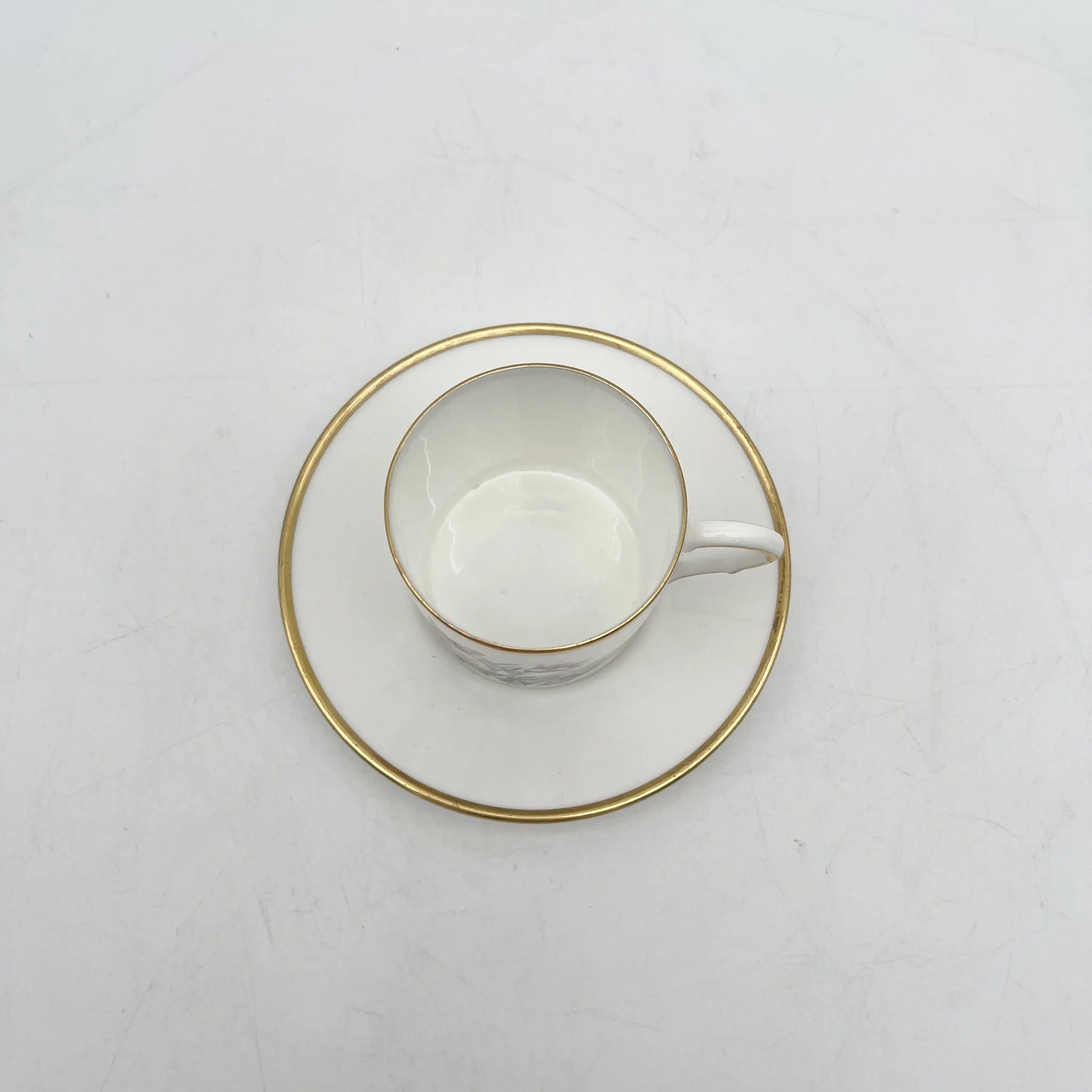 Royal Worcester(ロイヤル・ウースター) / カップ&ソーサー / 20C中後期 / Fine Bone China / イギリス / アルパイン・フラワー, 金彩 / [アンティーク]