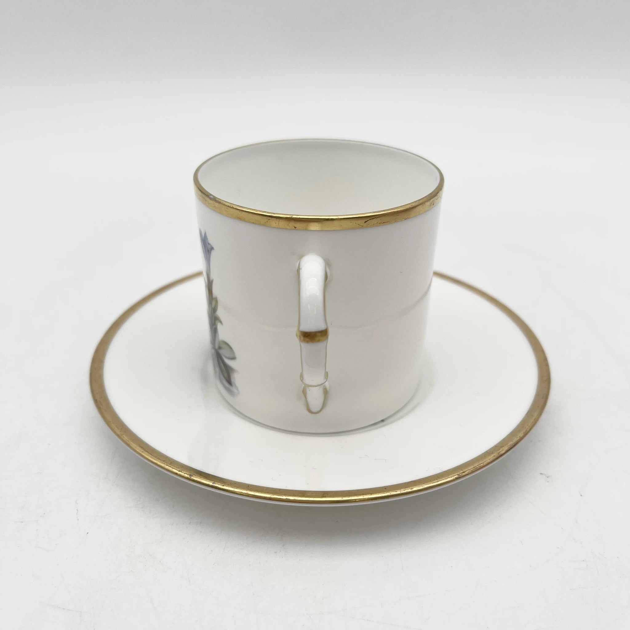 Royal Worcester(ロイヤル・ウースター) / カップ&ソーサー / 20C中後期 / Fine Bone China / イギリス / アルパイン・フラワー, 金彩 / [アンティーク]