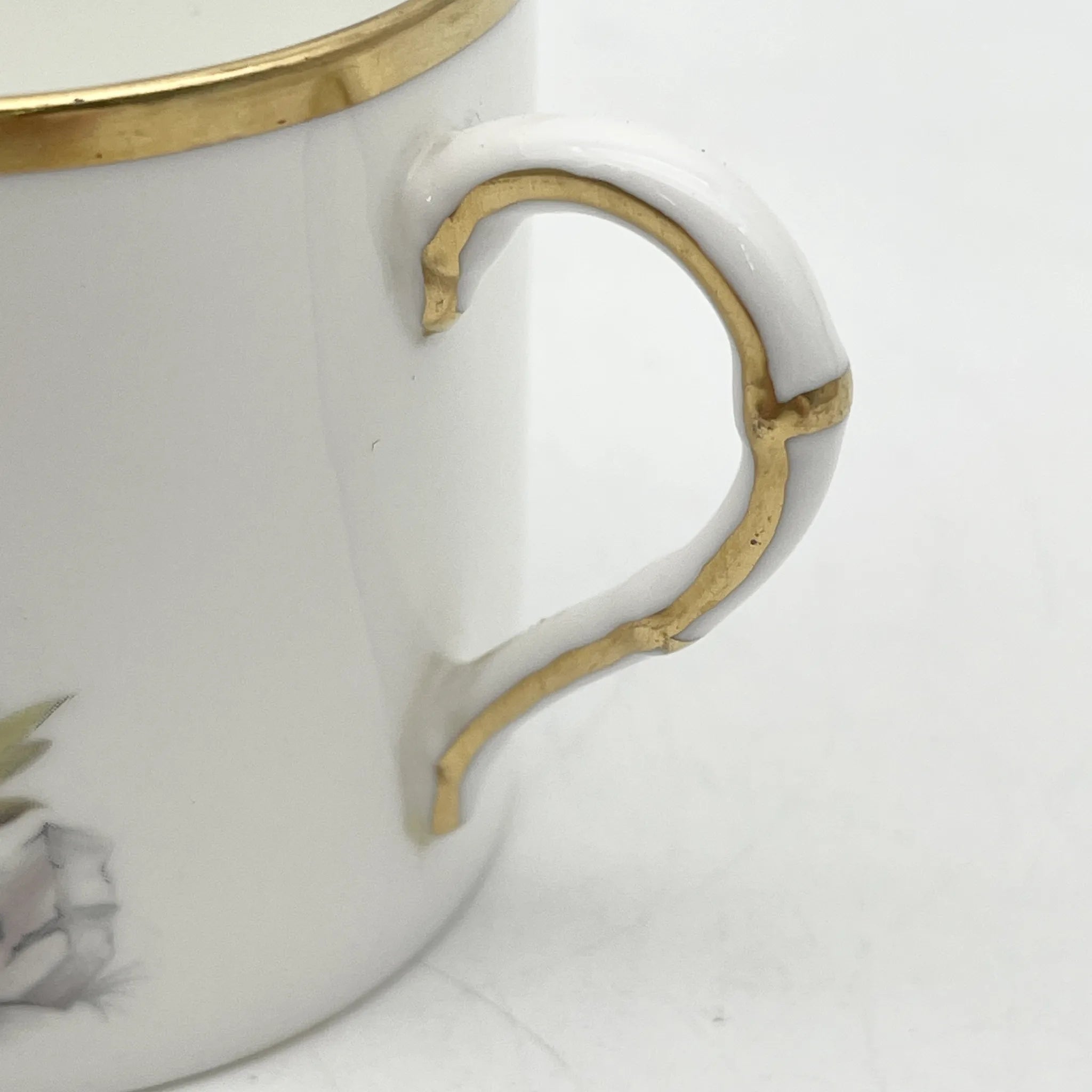 Royal Worcester(ロイヤル・ウースター) / カップ&ソーサー / 20C中後期 / Fine Bone China / イギリス / アルパイン・フラワー, 金彩 / [アンティーク]