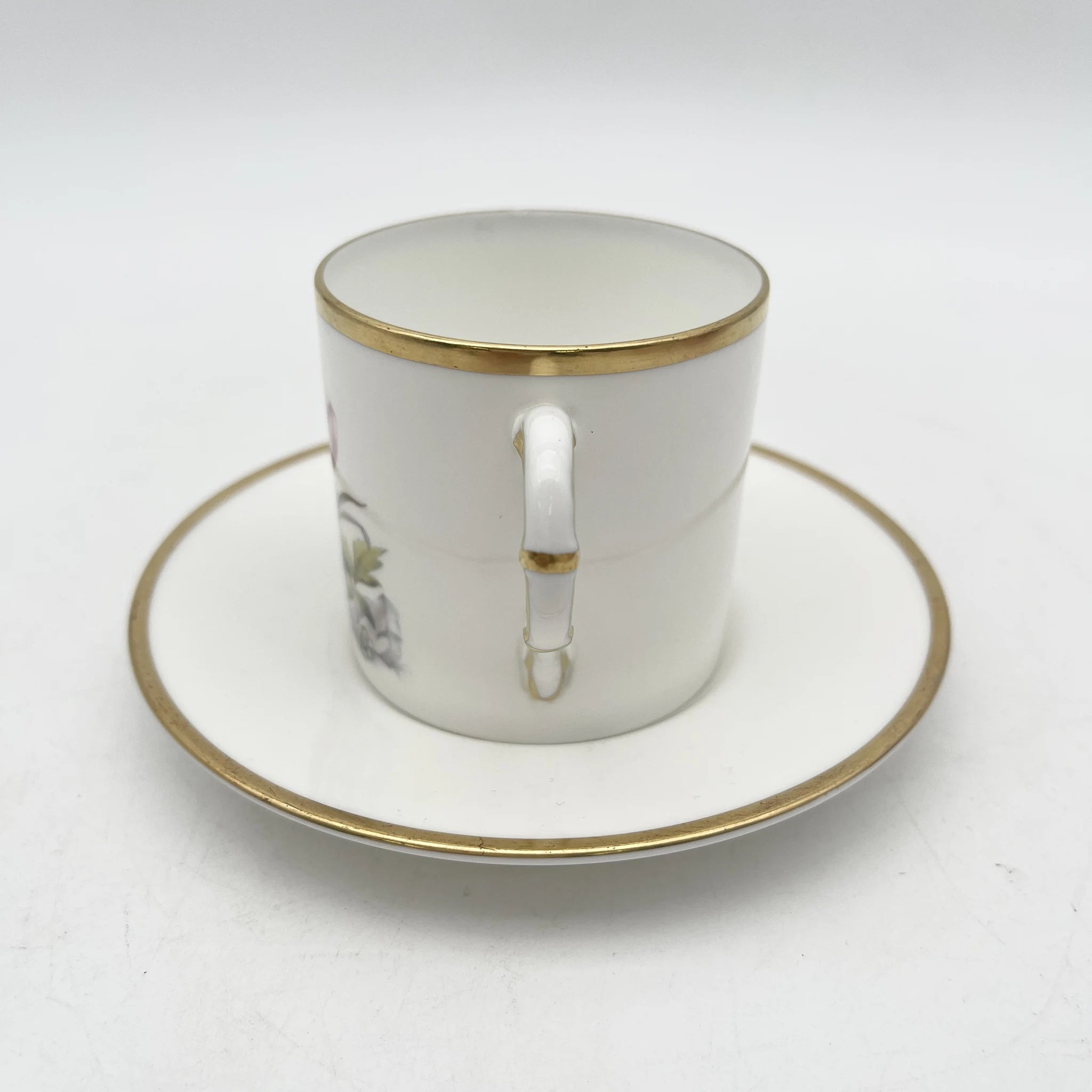 Royal Worcester(ロイヤル・ウースター) / カップ&ソーサー / 20C中後期 / Fine Bone China / イギリス / アルパイン・フラワー, 金彩 / [アンティーク]