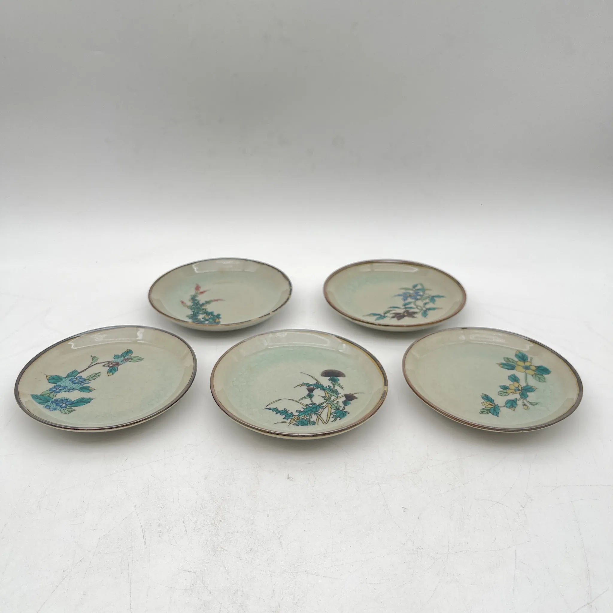 美山 / 小皿 / 九谷焼 / 20C末 / 陶器 / 日本 / 箱付 / [リユース]