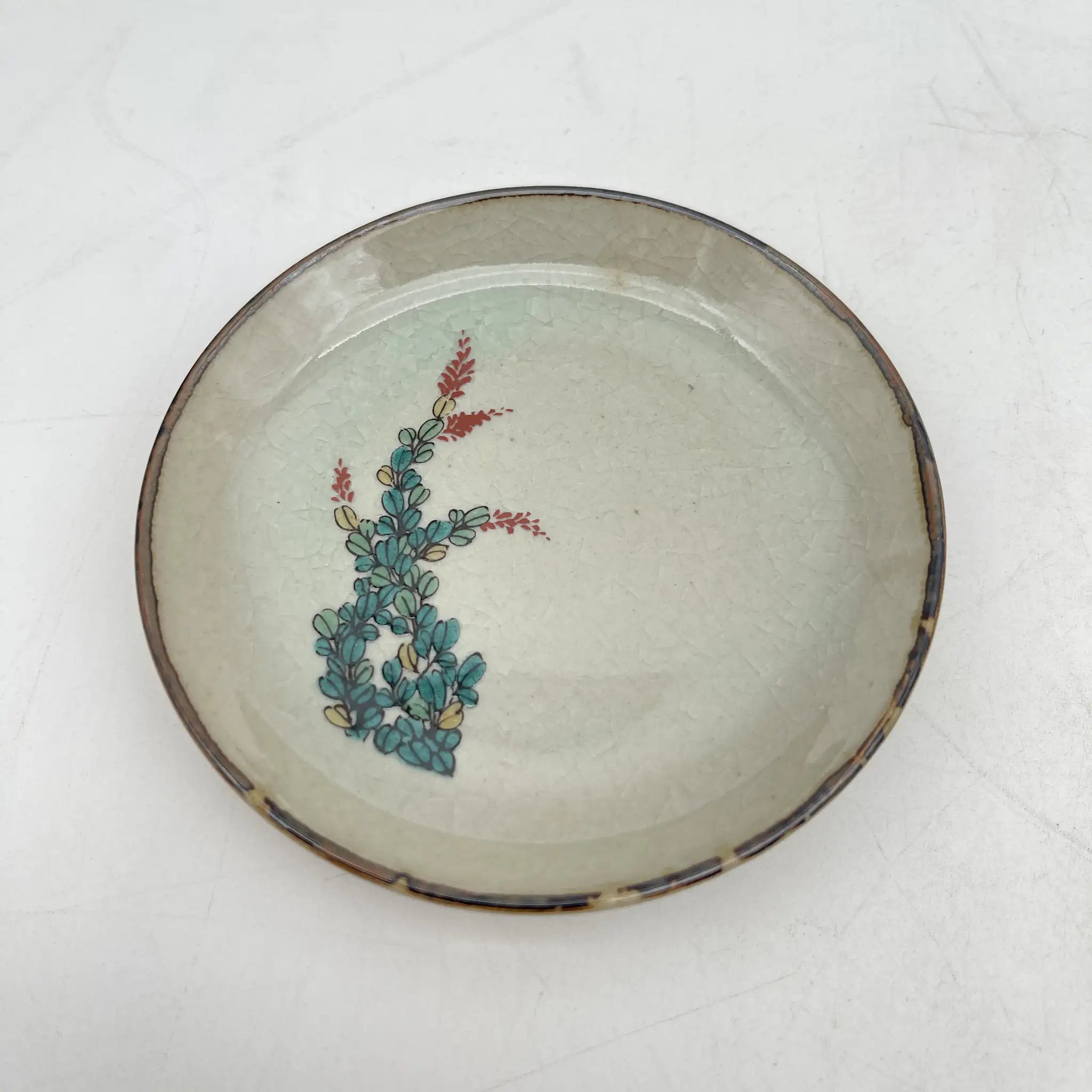 美山 / 小皿 / 九谷焼 / 20C末 / 陶器 / 日本 / 箱付 / [リユース]